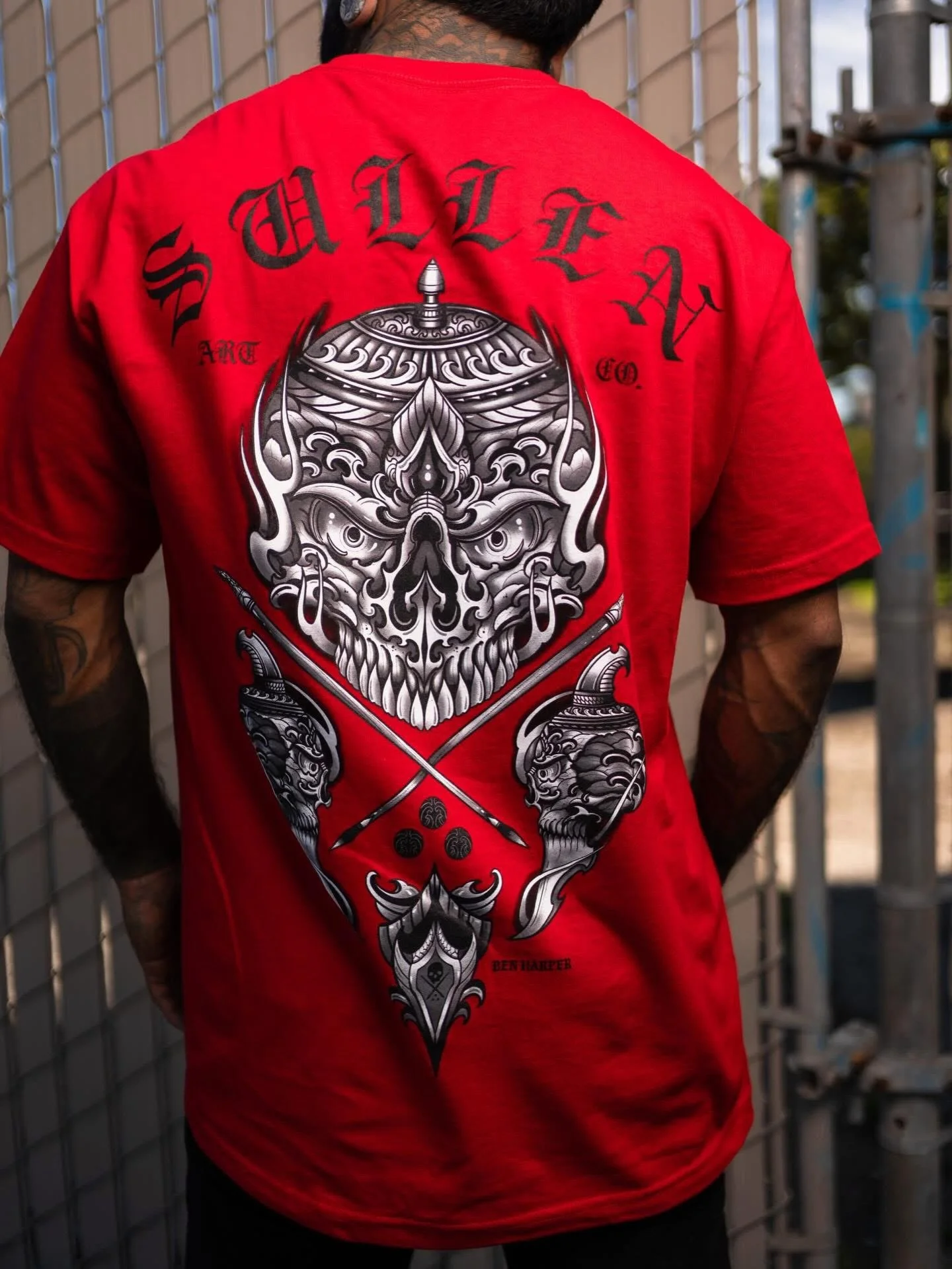 Over a year in the making and my first Sullen Art Collective T-shirt is here! Feeling stoked is an understatement! Been wearing and supporting Sullen for my whole tattoo career, so this to me is one of my biggest achievements. Thanks to @colorcrimes 