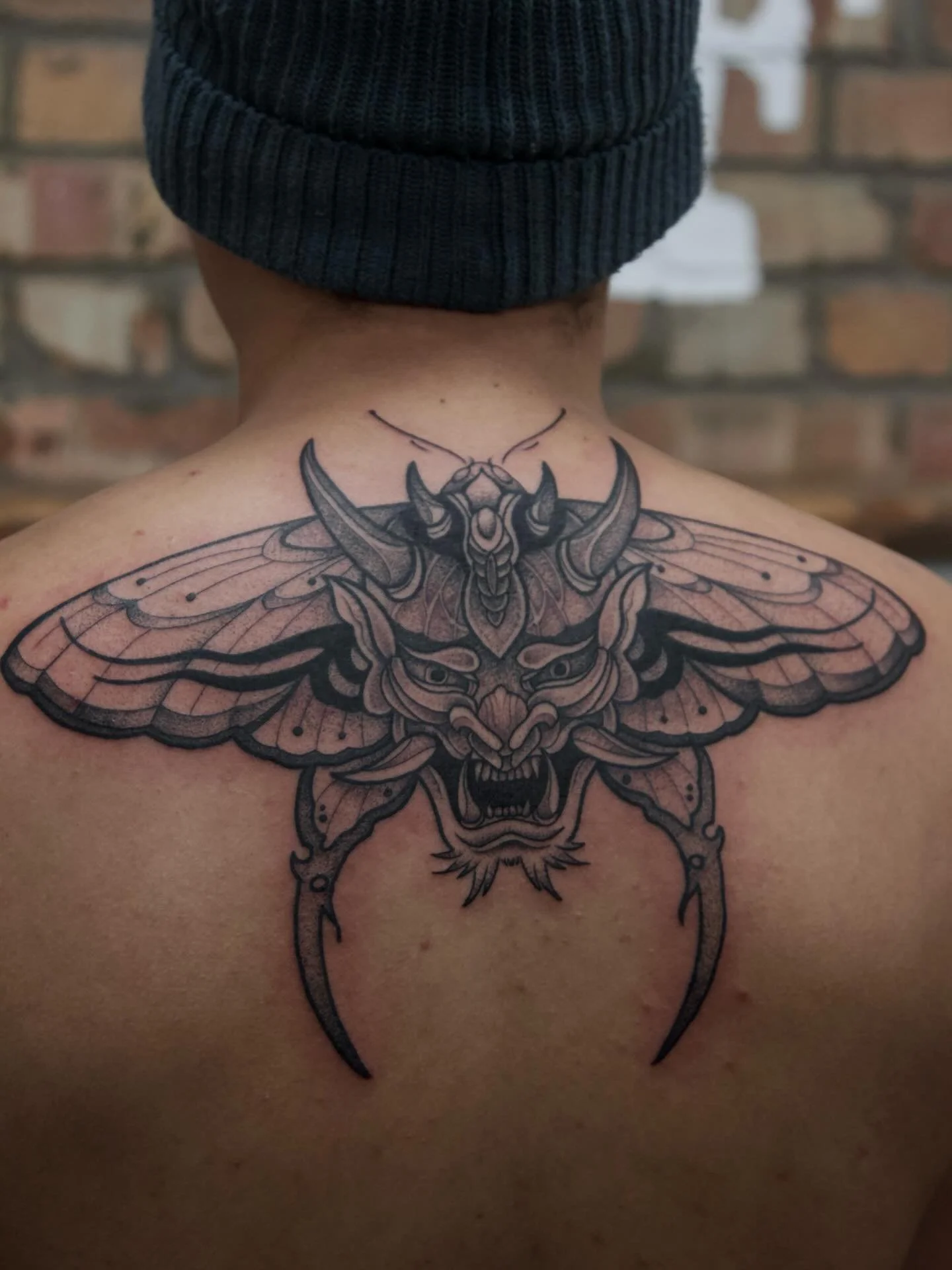 An appreciation post for this amazing moth back piece from Neill 🦋🖤

📌 @neillkerry 
📧 Looking for your own epic piece? Get booked in with Neill: neill@almostangels.co.uk