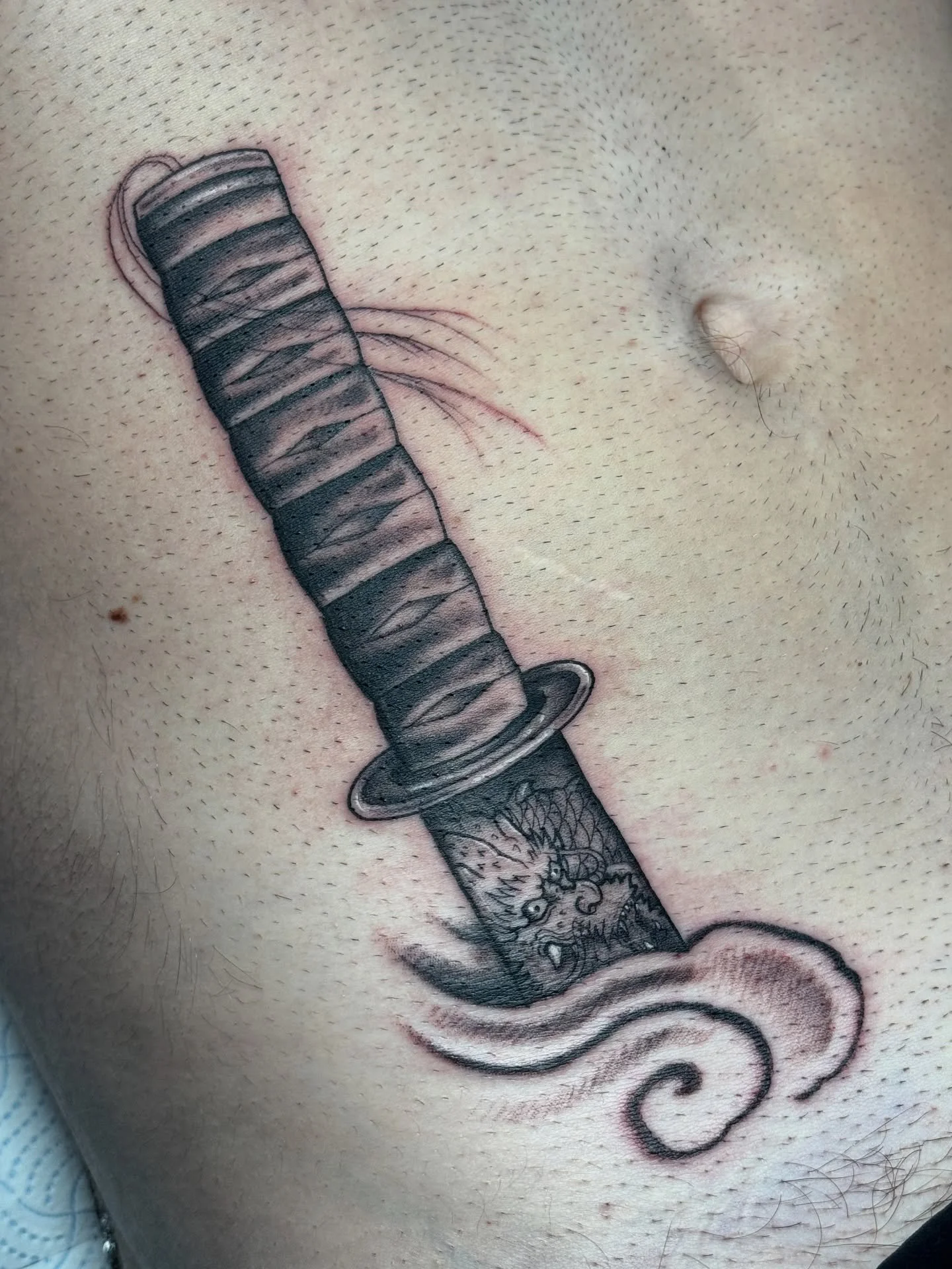 🐲🗡️ Japanese Dragon Katana 🗡️🐲 Thanks a lot Jake mate! Thanks for looking, Ben x #tattoo #japanese #japanesetattoo #japanesedragon #essextattoo