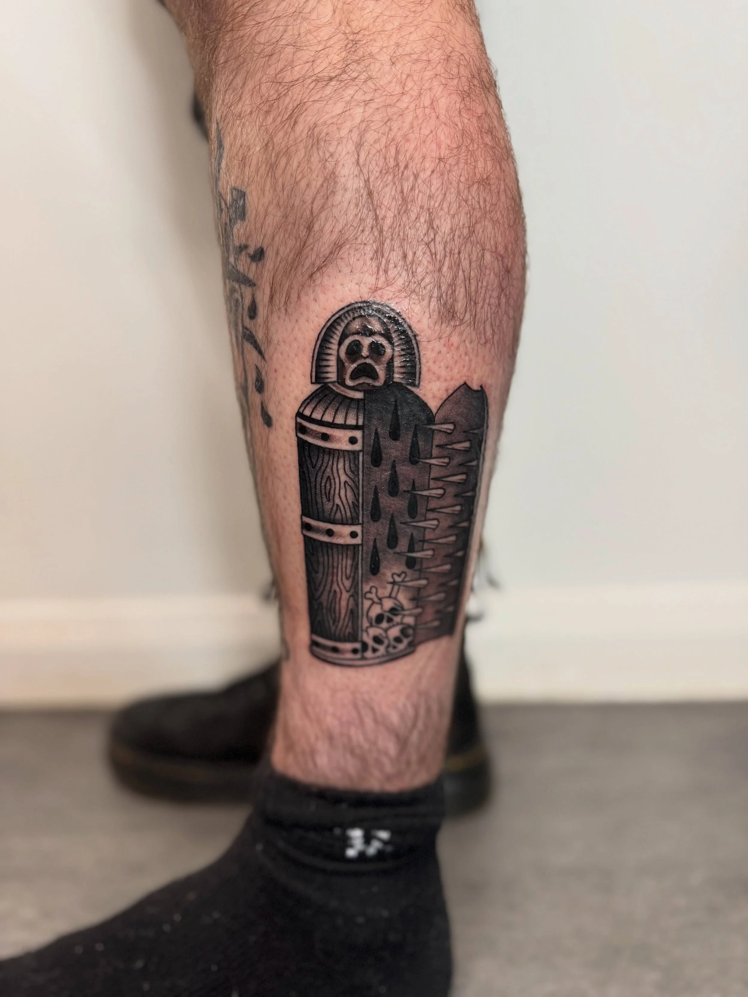 Iron maiden for Kieran💀

For bookings and enquiries email me on louie@almostangels.co.uk

Made at @aatattoofamily 
📍10 Fore Hill, Ely, Cambs, CB7 4AF

Supported by @checkmatetattoocare