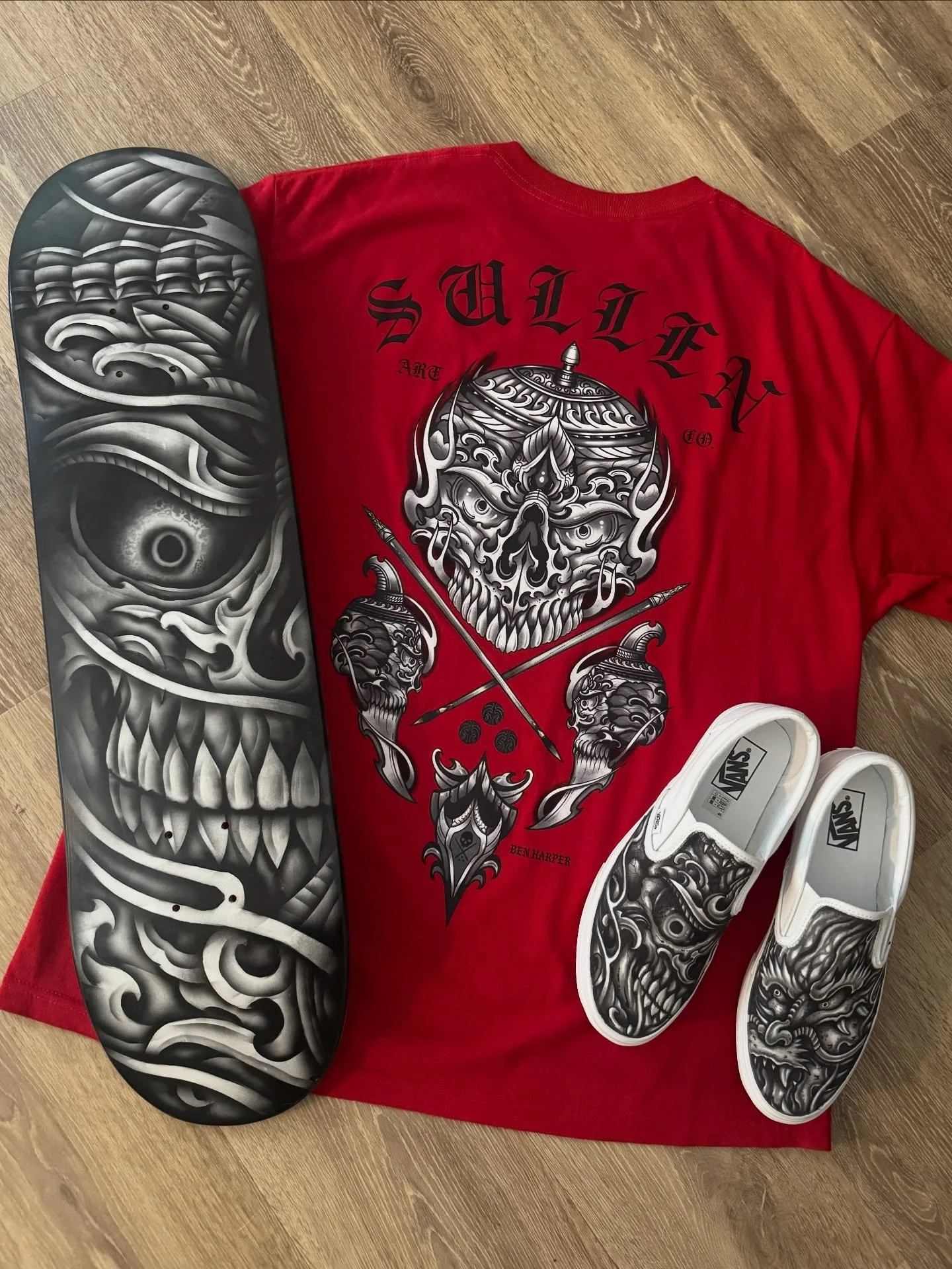 🔱💀 Custom Kapala Collection 💀🔱 #tattoo #sullenartcollective #sullenart #japaneseart #essextattoo