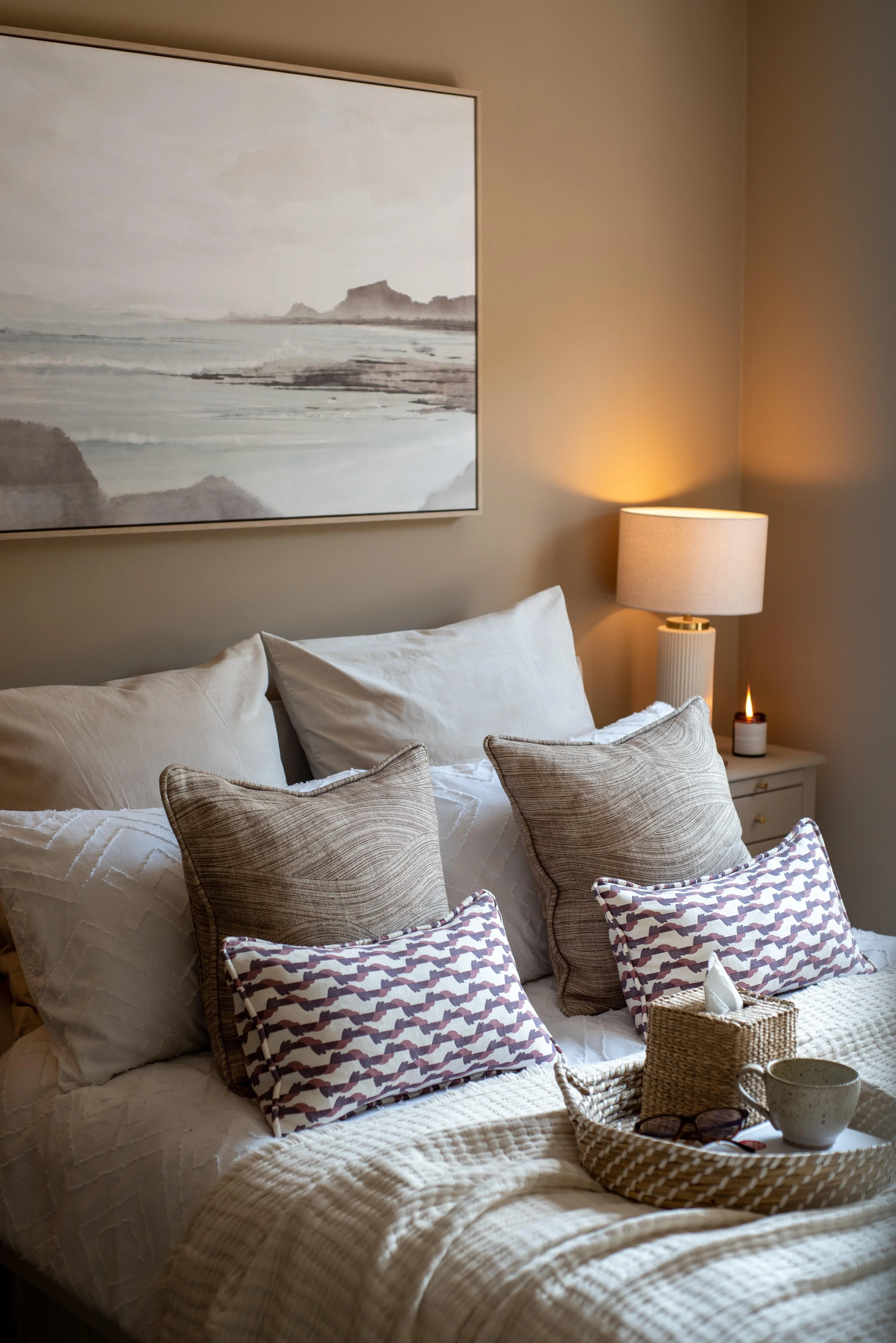 Coastal Guest Bedroom on the North Cornish Coast.
