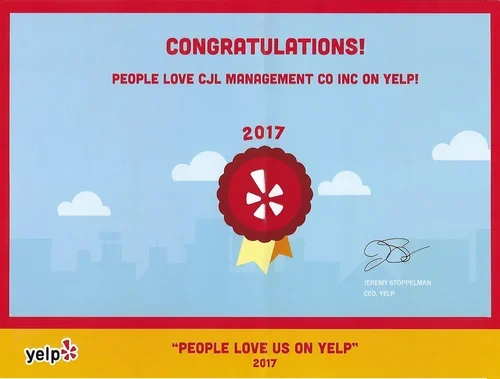 Yelp 2017 "People Love Us" Award