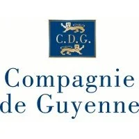 Logo bleu avec deux léopards et le texte 'C.D.G. Compagnie de Guyenne'