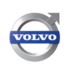 Logo di Volvo con cerchio argentato e freccia