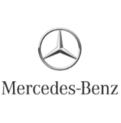 Logo della Mercedes-Benz con stella a tre punte.