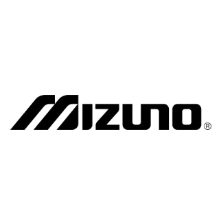Logo Mizuno in nero su sfondo trasparente