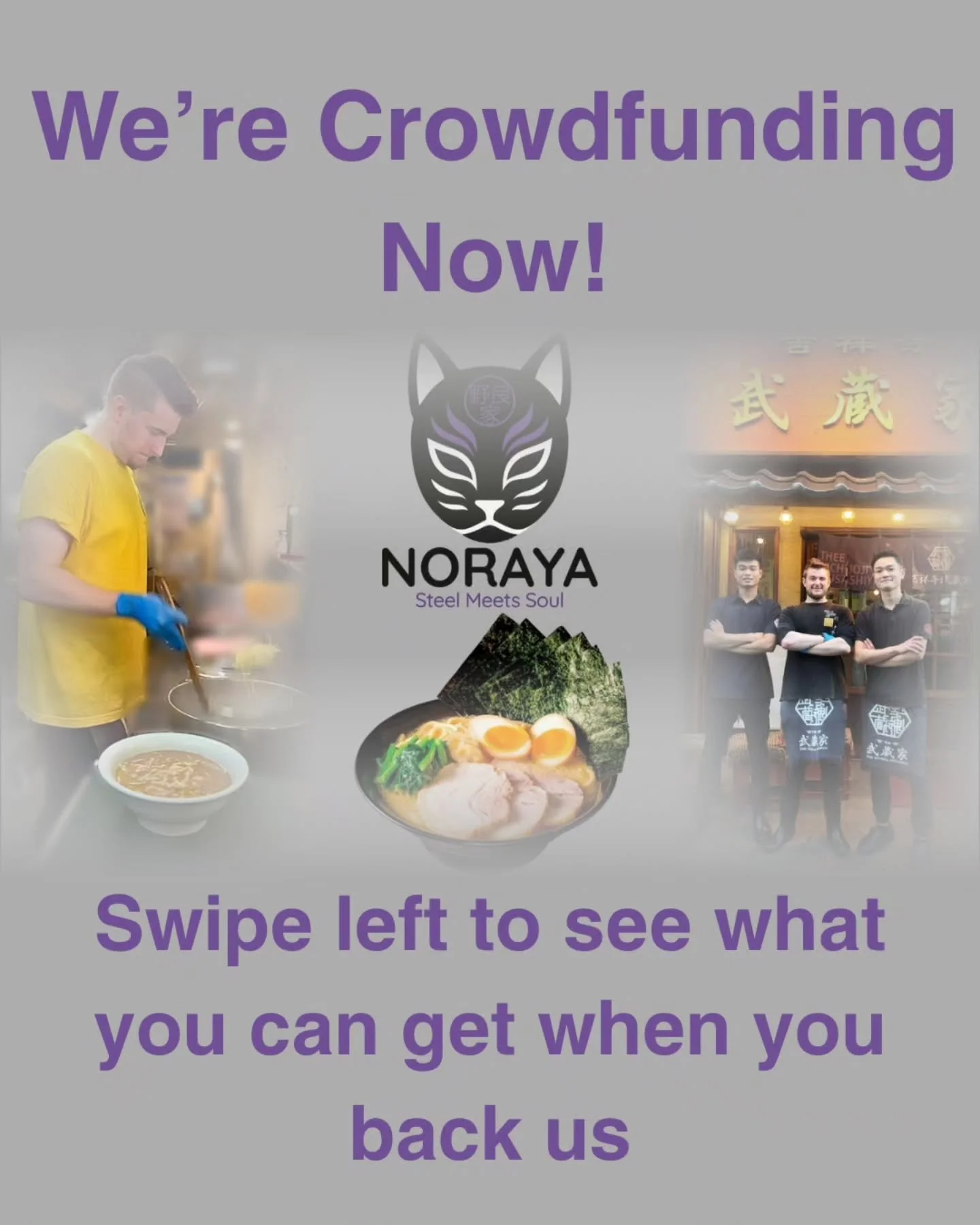 🚨 WE&rsquo;RE CROWDFUNDING! 🚨

We&rsquo;re opening Noraya &mdash; Sheffield&rsquo;s first ramen specialist &mdash; and we need your help to make it real 🍜

After 8 years training in ramen kitchens across Japan, we&rsquo;re bringing real Yokohama-s