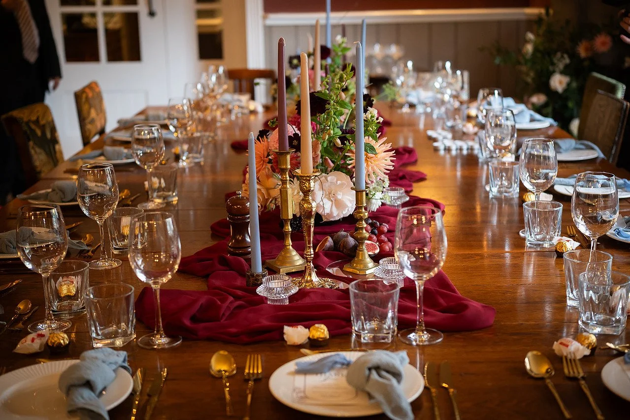 Tablescaping Wedding Dinner