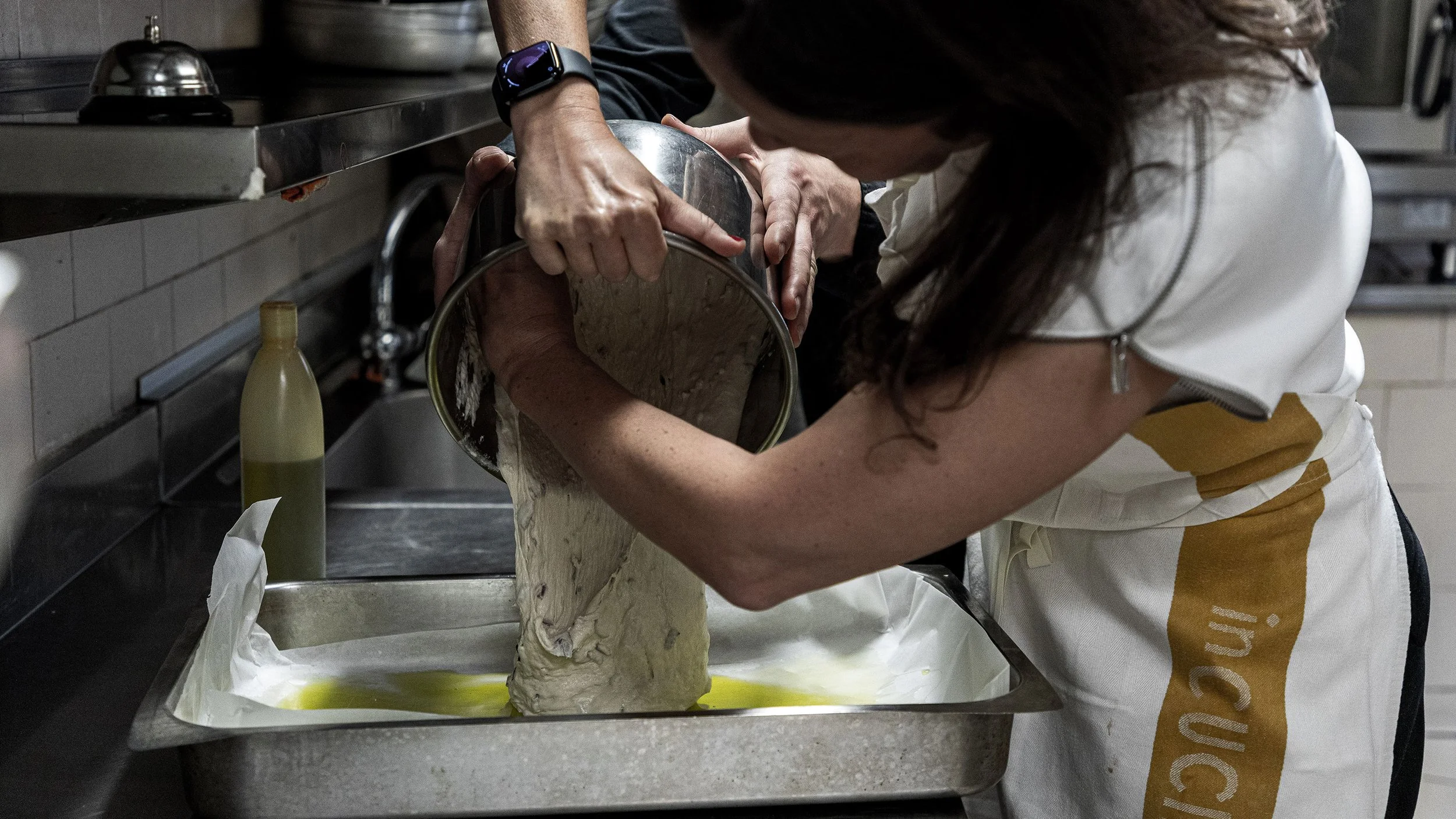 L'impasto della nostra focaccia.