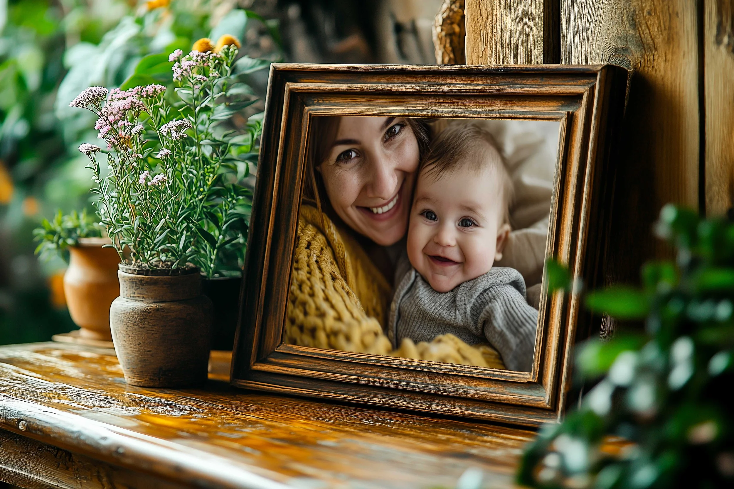 Picture printed and framed