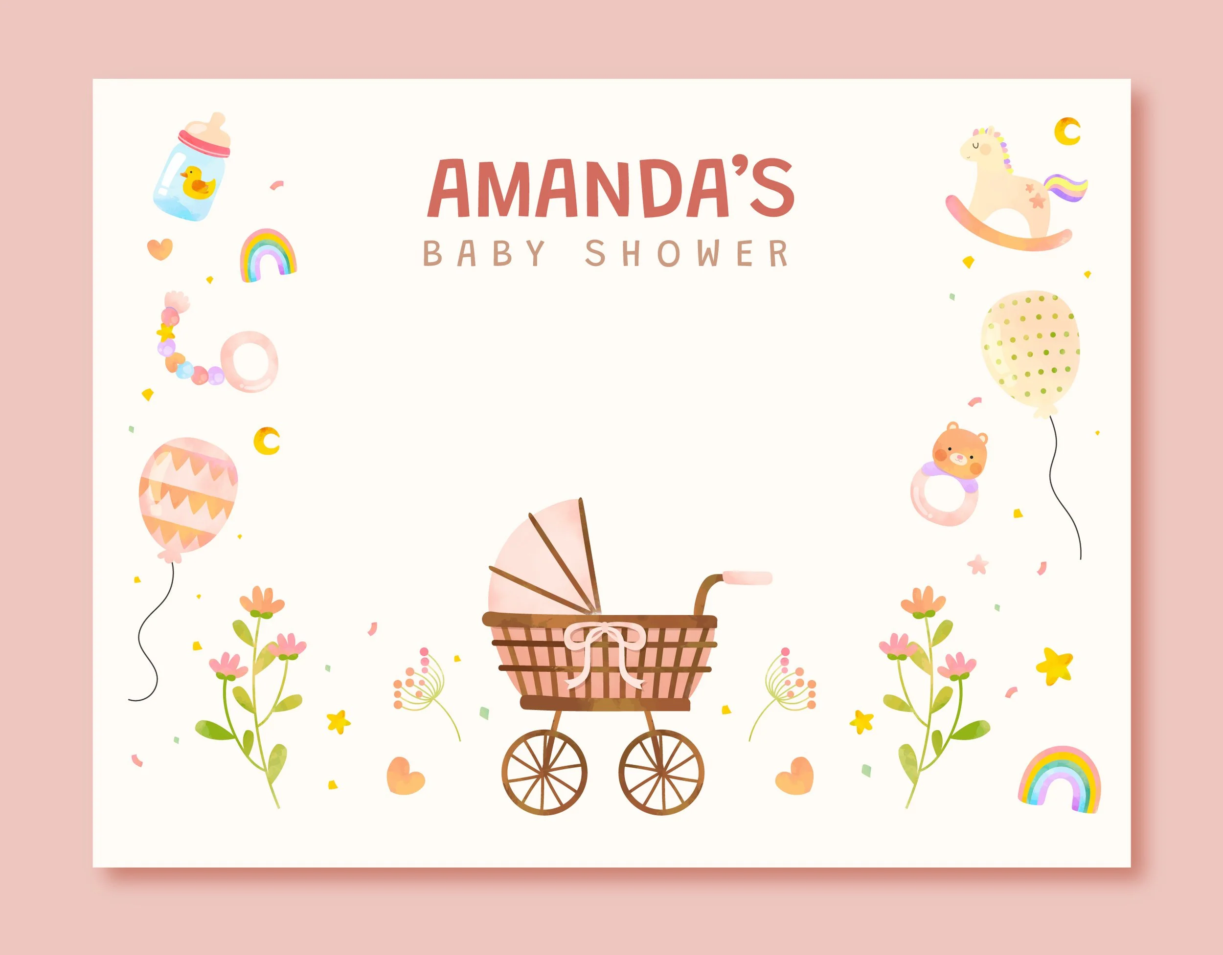Baby shower card