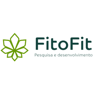 Logotipo da FitoFit com desenho de planta estilizada e texto "Pesquisa e desenvolvimento".