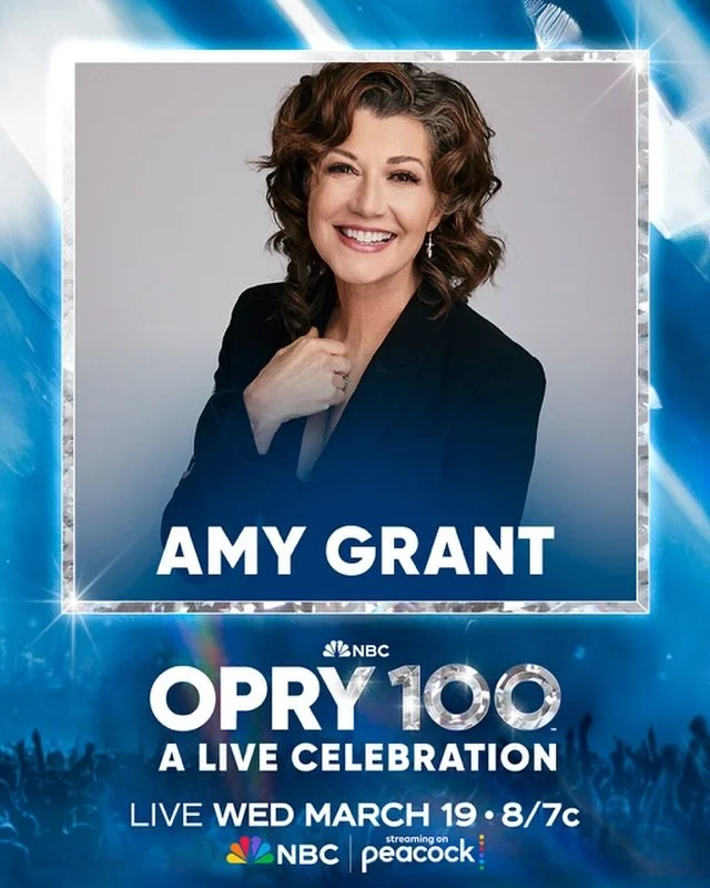 Tune-in TONIGHT! Amy will be part of an incredible night of artists &amp; LIVE performances celebrating the Grand Ole Opry&rsquo;s 100 years! Tune in to Opry 100: A Live Celebration on March 19th on NBC &amp; Peacock. - Team Amy #Opry100