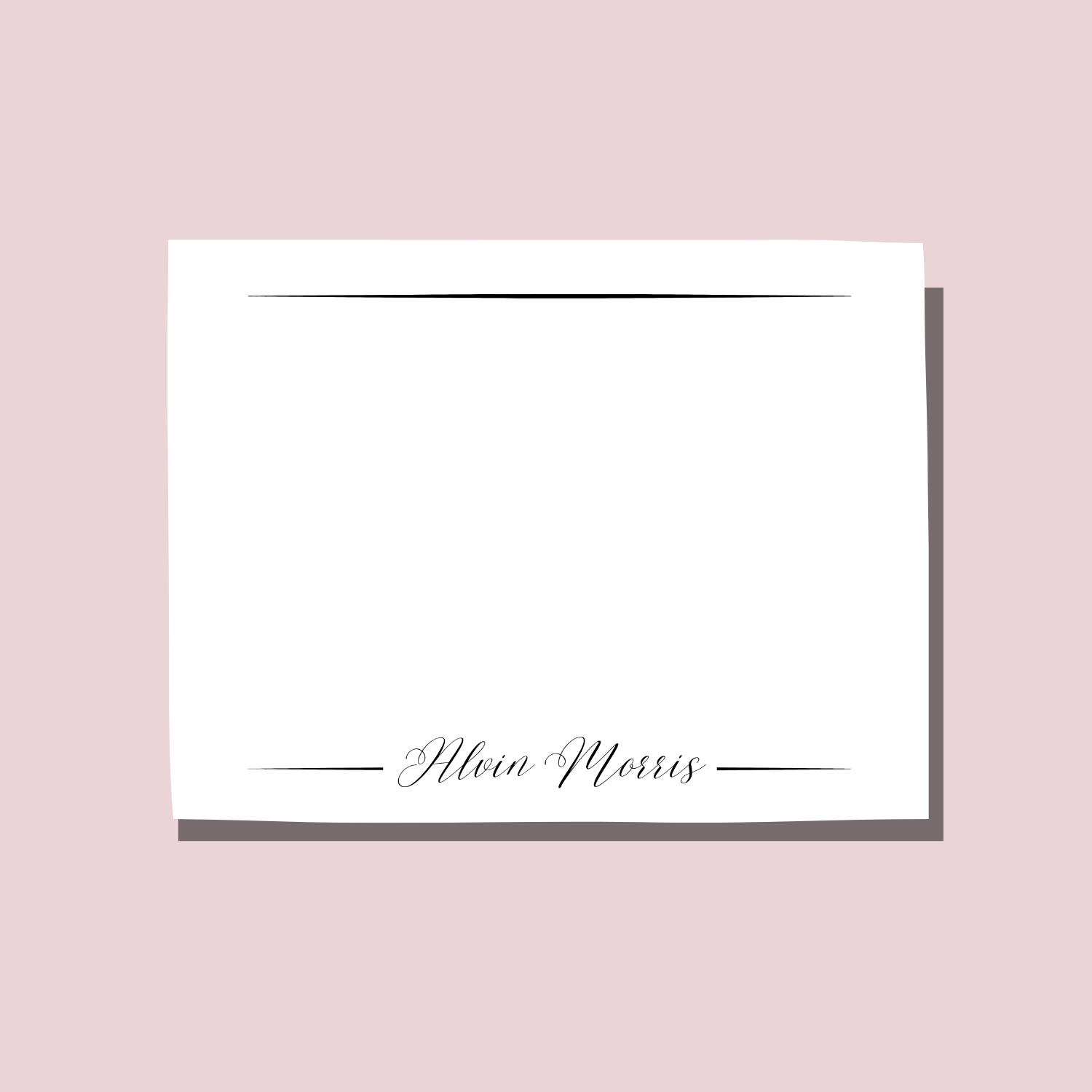 Black Line Script Notecard