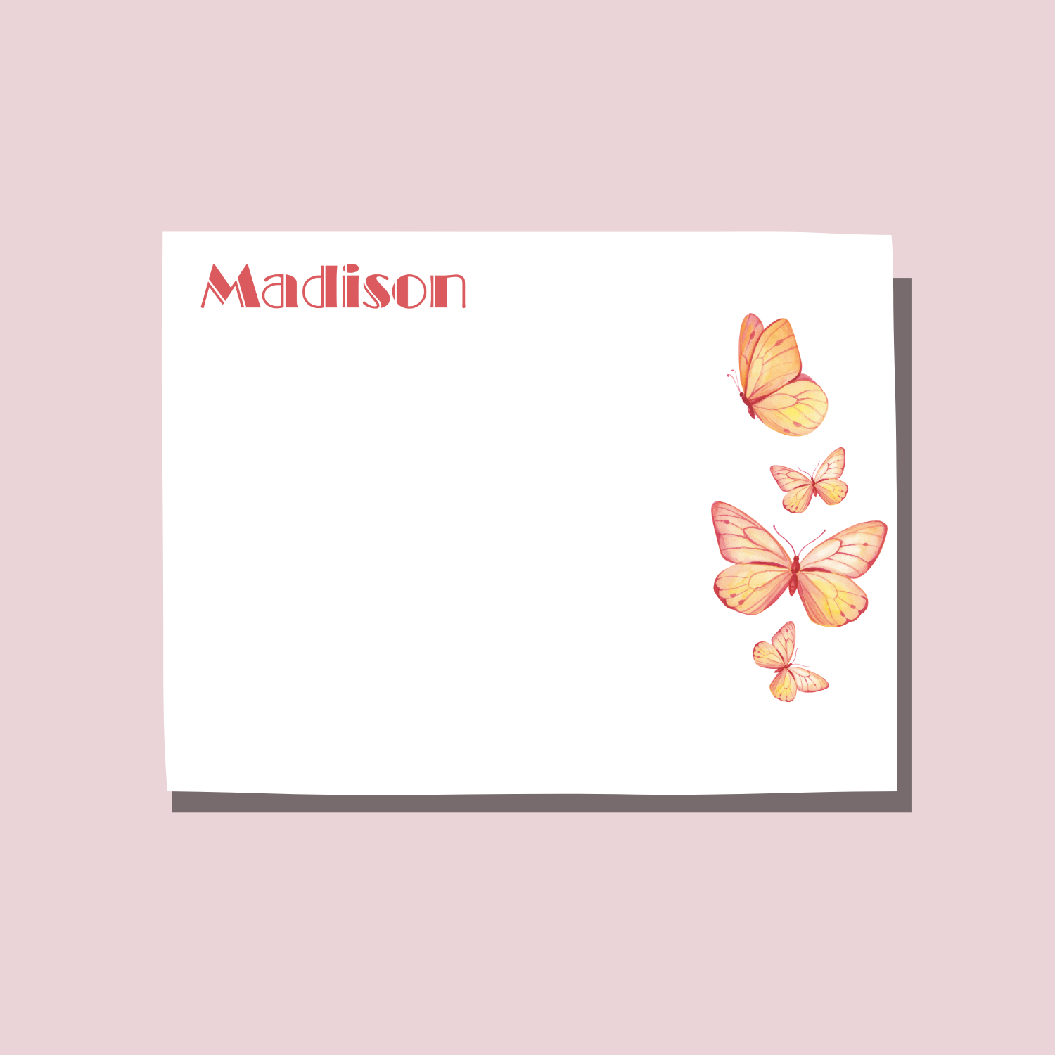 Butterfly Notecard