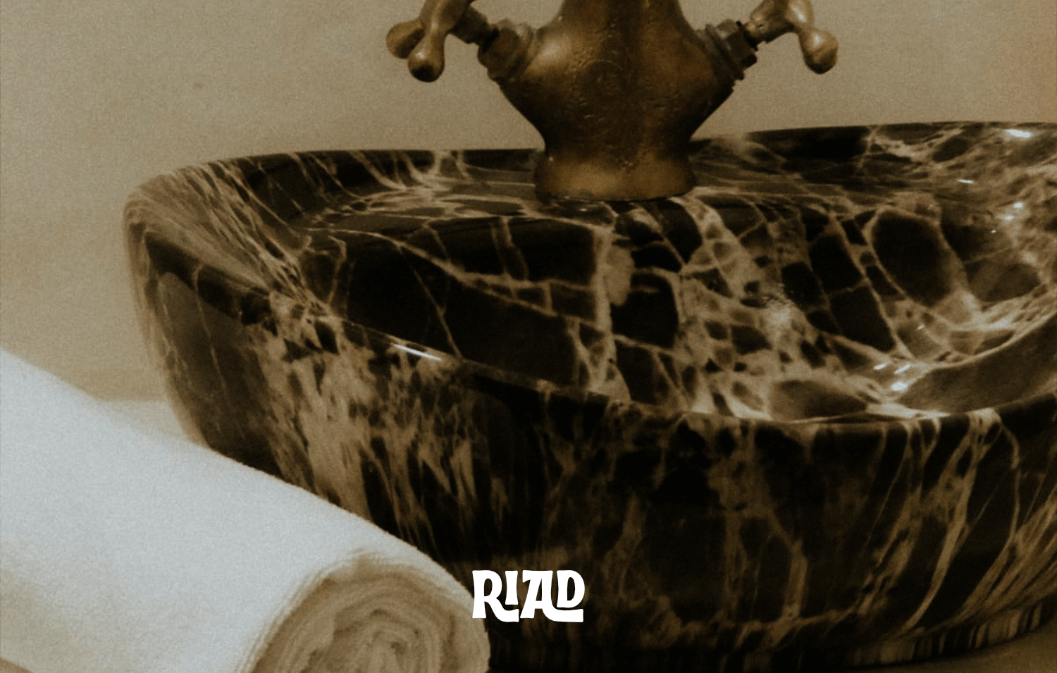 morocco riad bathroom sink marmory