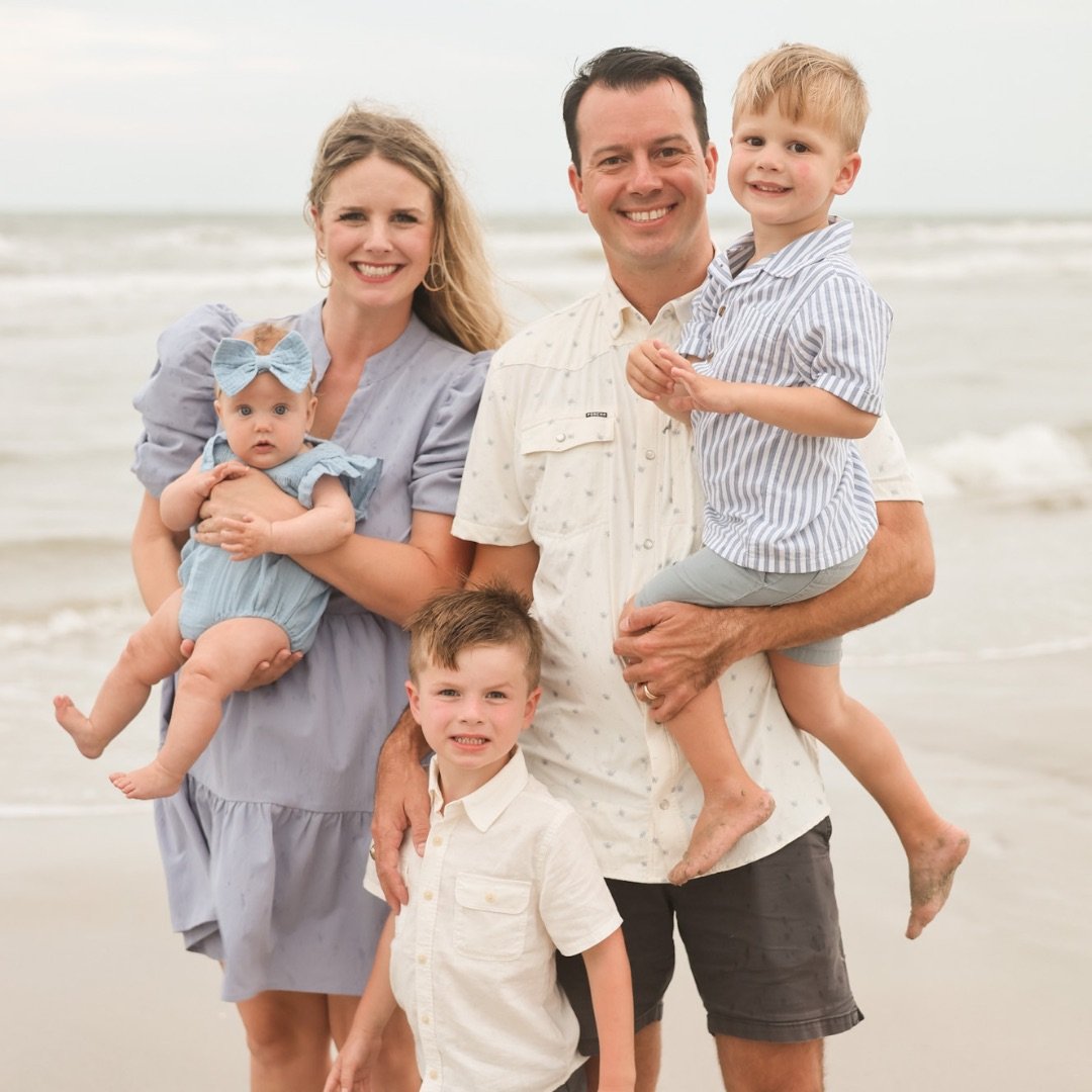 Melissa Flesher with her family.
