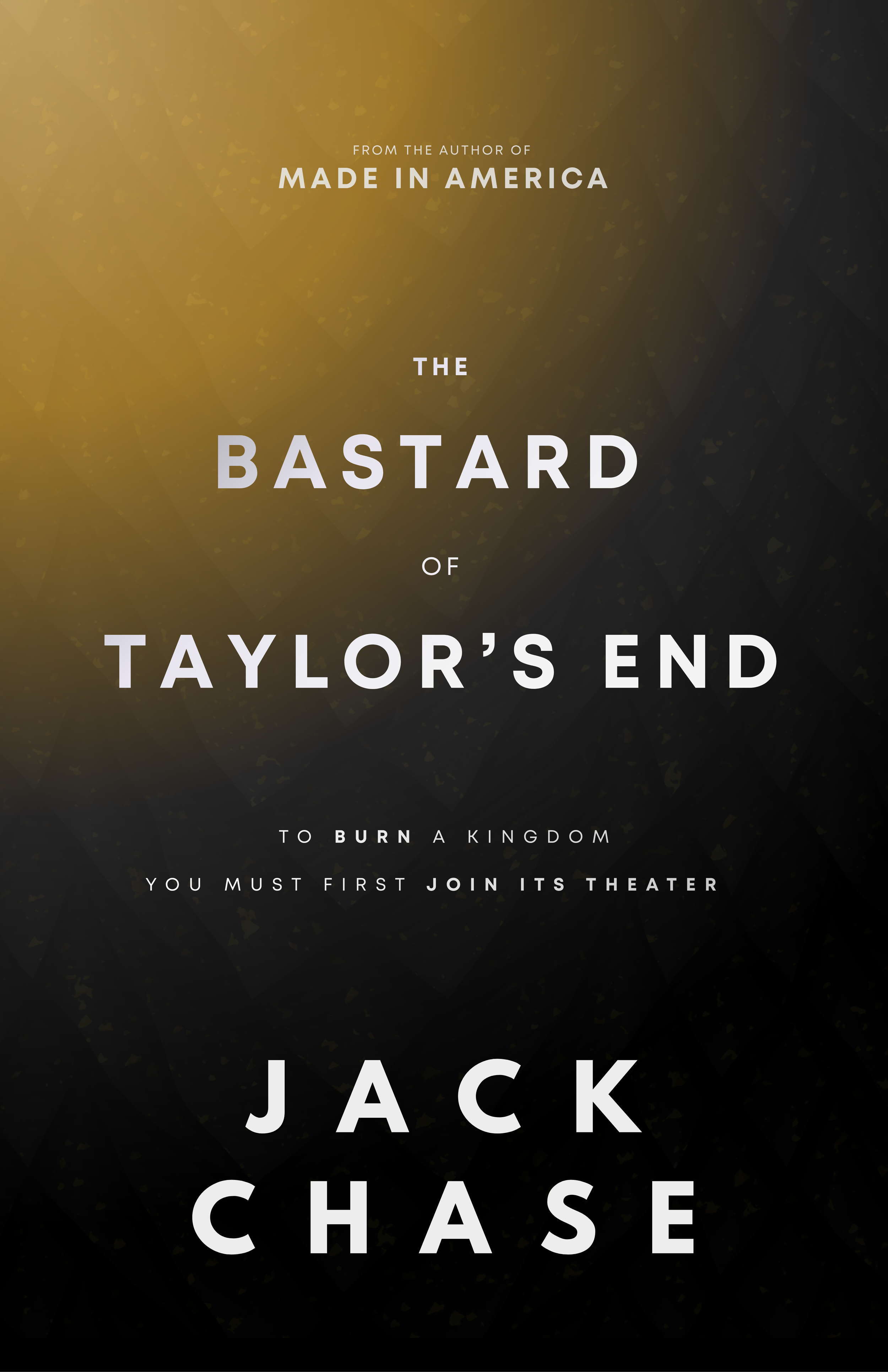 Book cover for "The Bastard of Taylor's End" by Jack Chase, featuring a flock of black birds flying against a light gray background.
