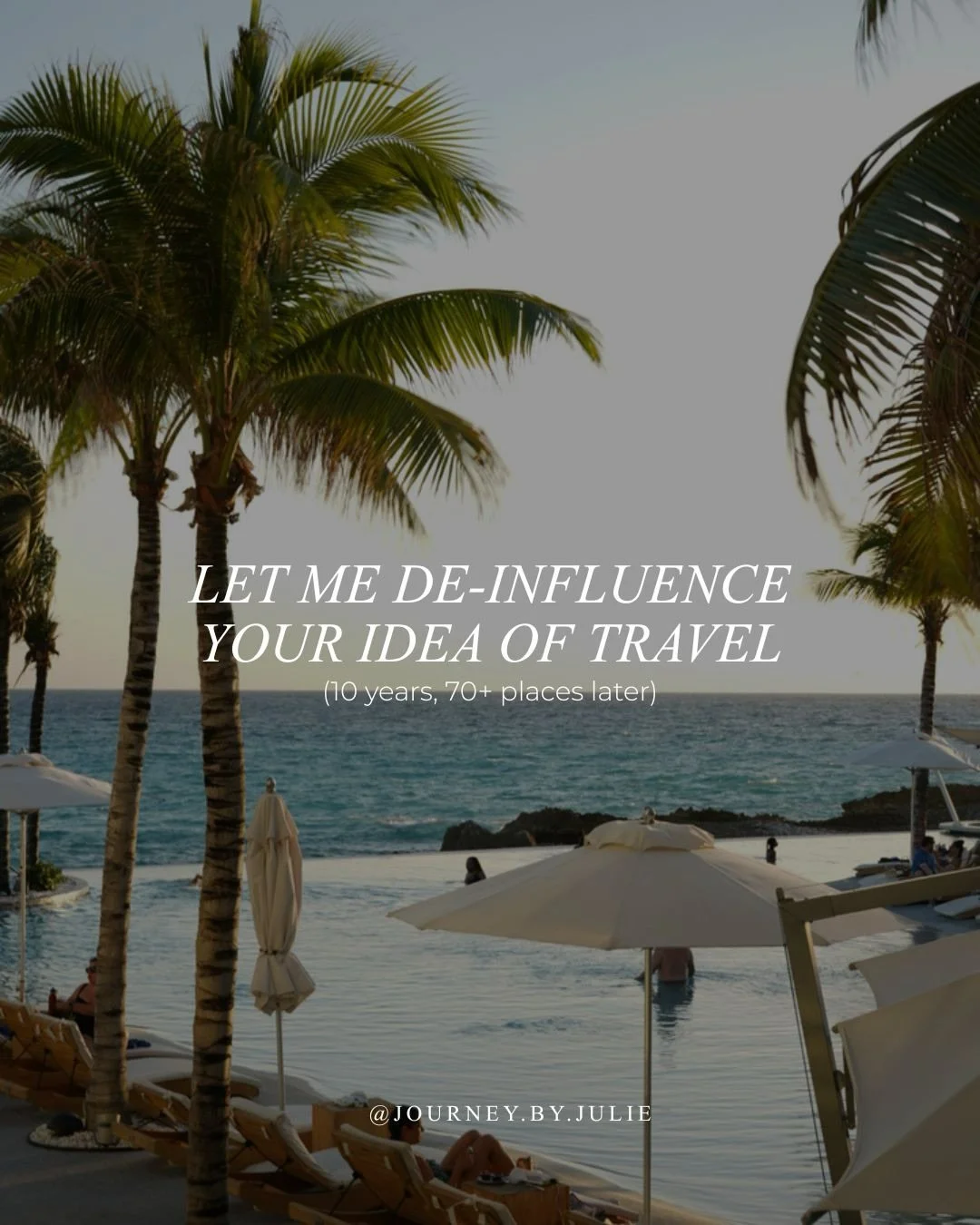 Let&rsquo;s de-influence everything you thought you knew about travel 🤭