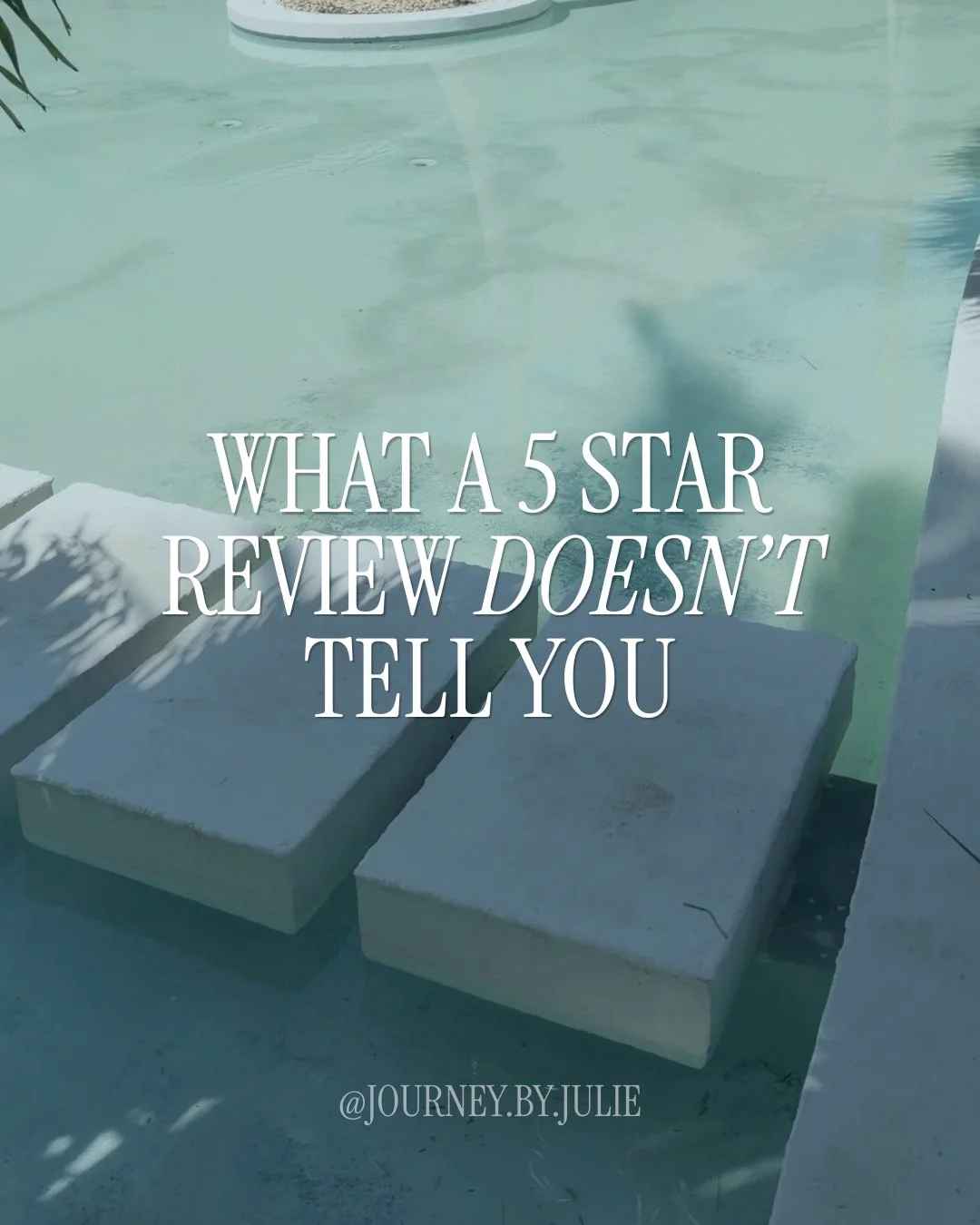 A 5.0 star rating doesn't tell you the pool is loud until 11pm, or that the "ocean view" room actually looks at a parking lot from one specific angle.

I scout these properties myself before I ever recommend them to a client, and reviews mi