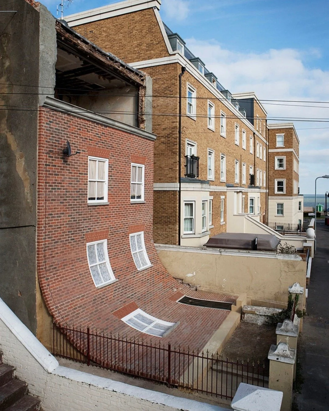 This Brilliant and witty &quot;Sliding House&quot; in Margate (Home to Tracey Emin), is by Alex Chinneck. I think we can all relate to having days that feel like this! This installation will be in place for a year, before being replaced.