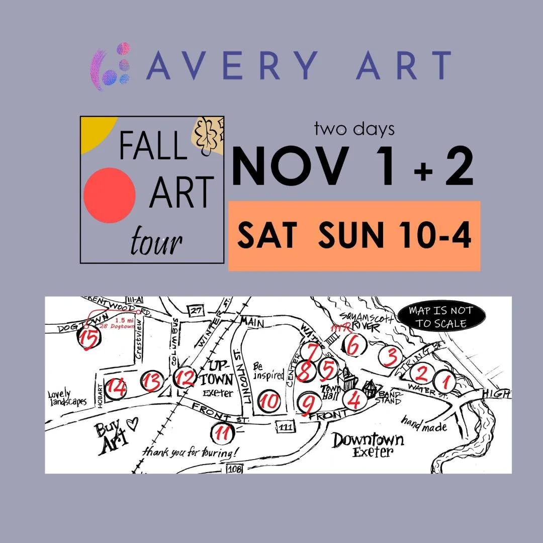 ✨ I&rsquo;m beyond excited to join this incredible lineup of artists for The Exeter Fall Art Tour 2025! ✨

This year the tour will feature 15 unique stops, all within a 3-mile stretch&mdash;a perfect weekend stroll filled with creativity, community, 