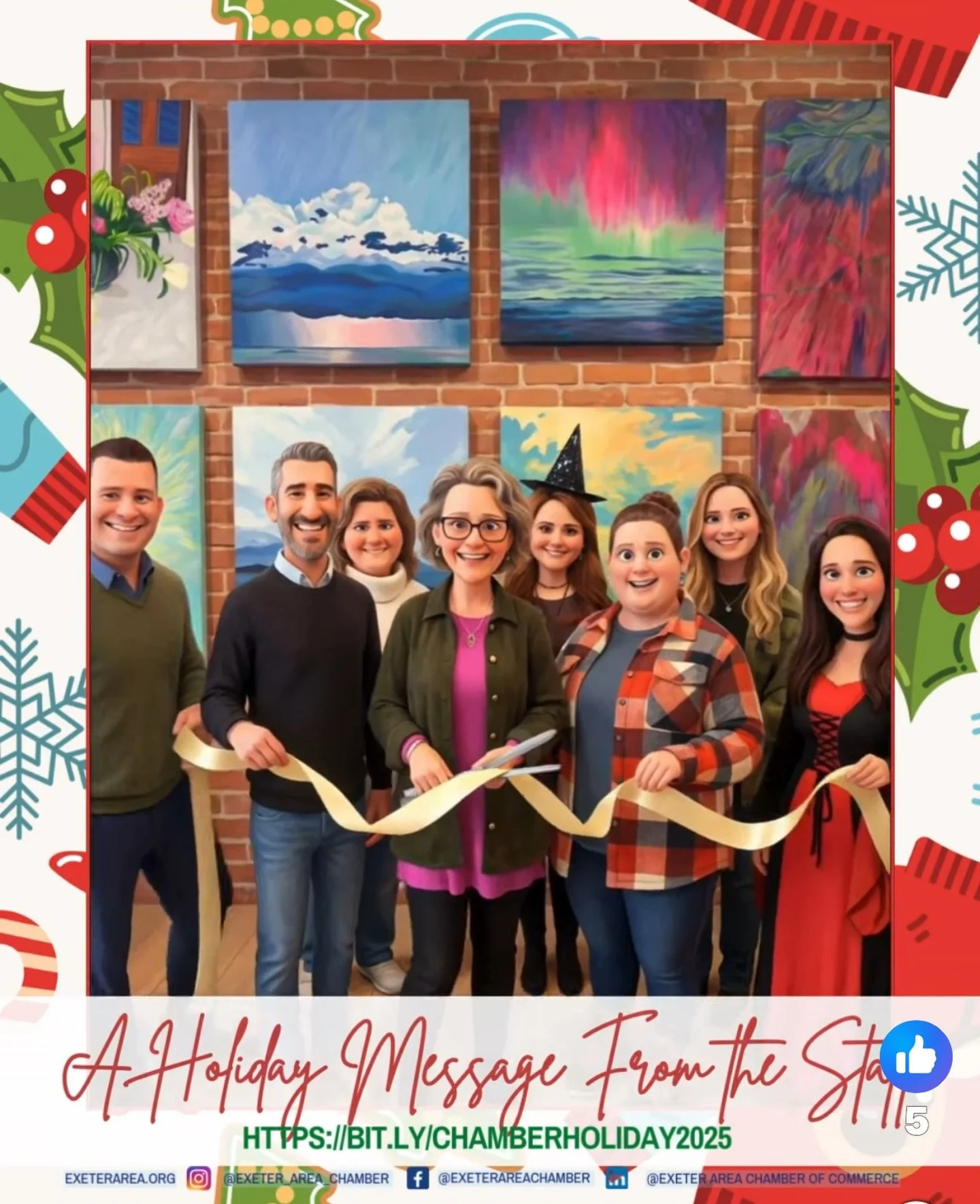 Thank You Exeter Chamber of Commerce!  I&rsquo;ve always meant to get an Avatar&hellip; now I have one!  Fun! Happy Holidays!