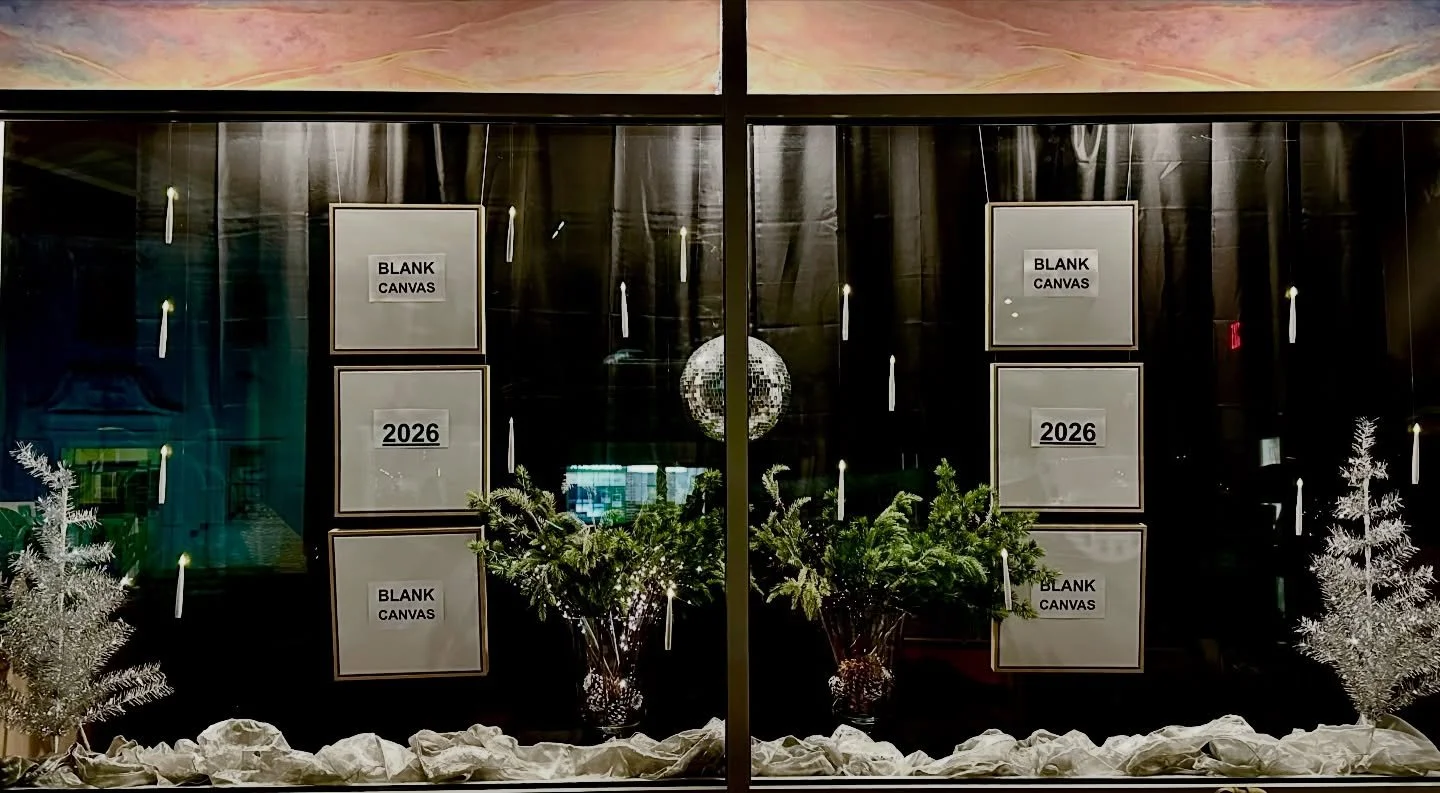 HAPPY NEW YEAR! As I state in my window&hellip; we all have a blank canvas to move forward.  What will you do with this opportunity!??