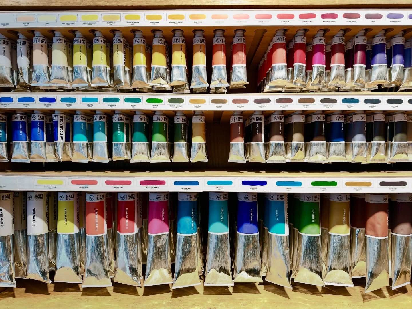 Joy &amp; anticipation sparks the entry of any good art supply store!