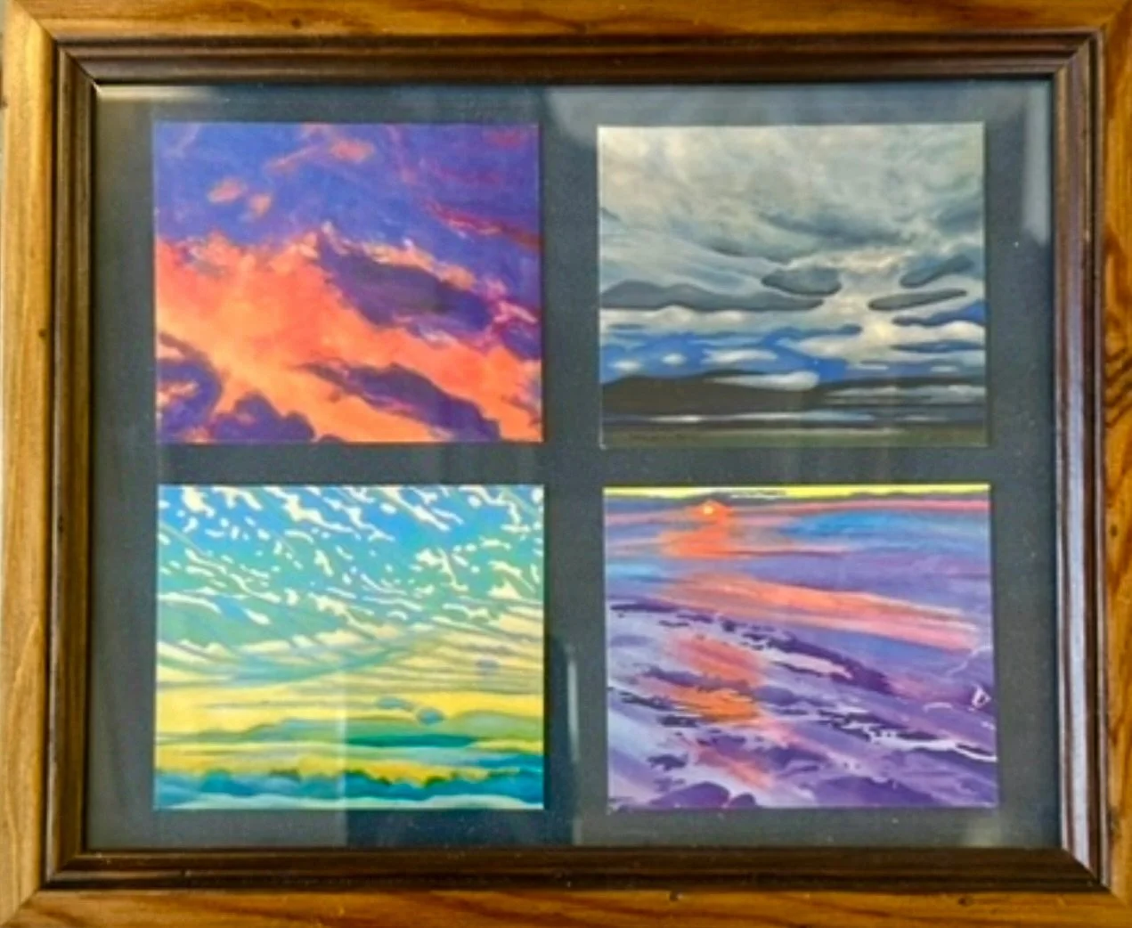 When visiting a framer down the street (A Picture is Worth a Thousand Words), I was stunned &amp; flattered@that someone would frame 4 of my business cards!