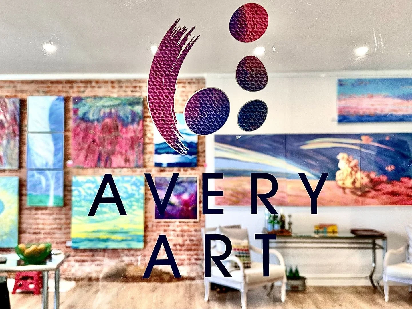 Easier to spot.
Impossible to forget once you step inside. ✨

Thank you to Summit Signs for this beautiful logo sticker for my door!

Come visit Avery Art in downtown Exeter and experience my work in person &mdash; the texture, scale, and light are s