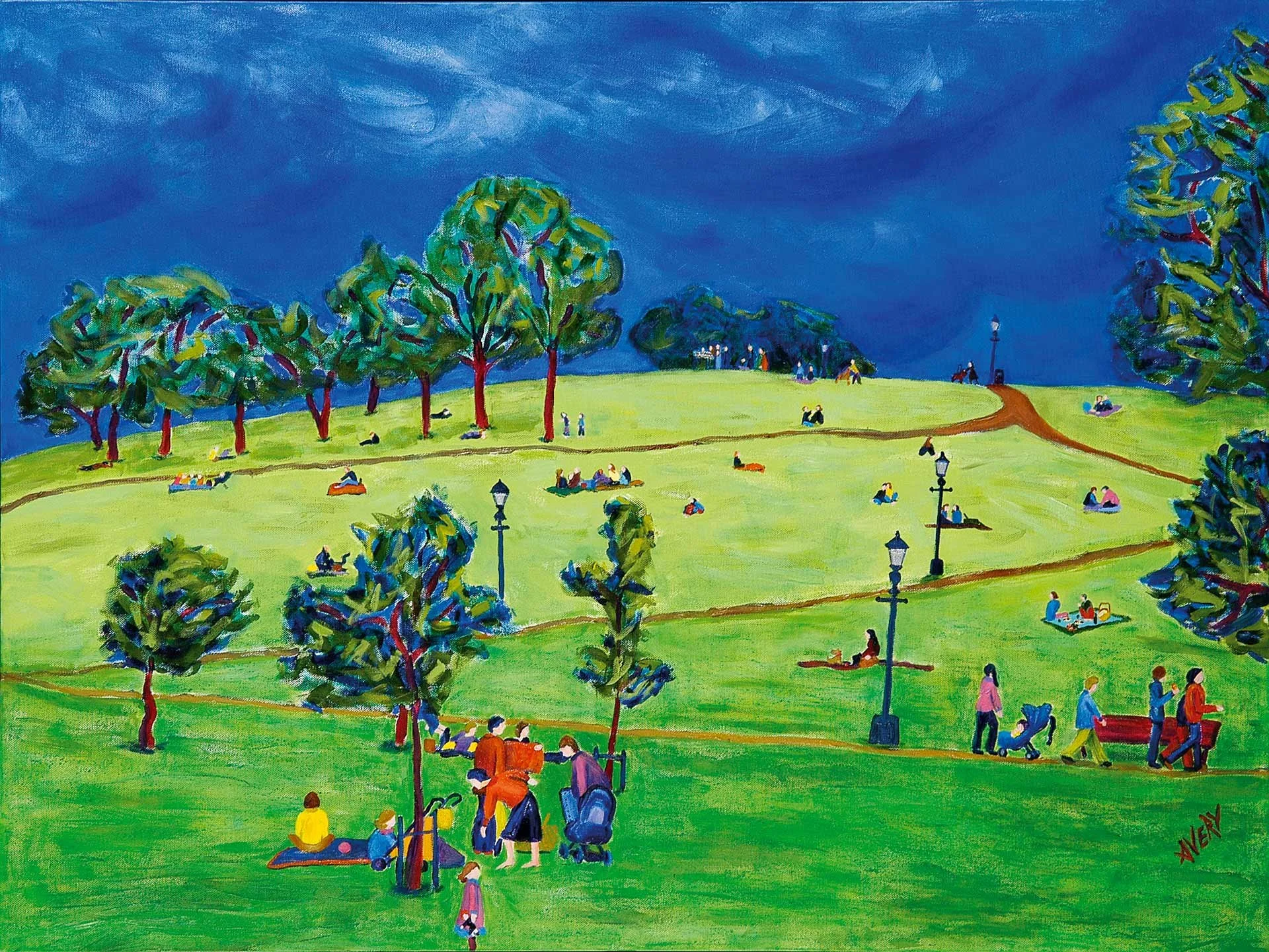 Primrose Hill, April Showers