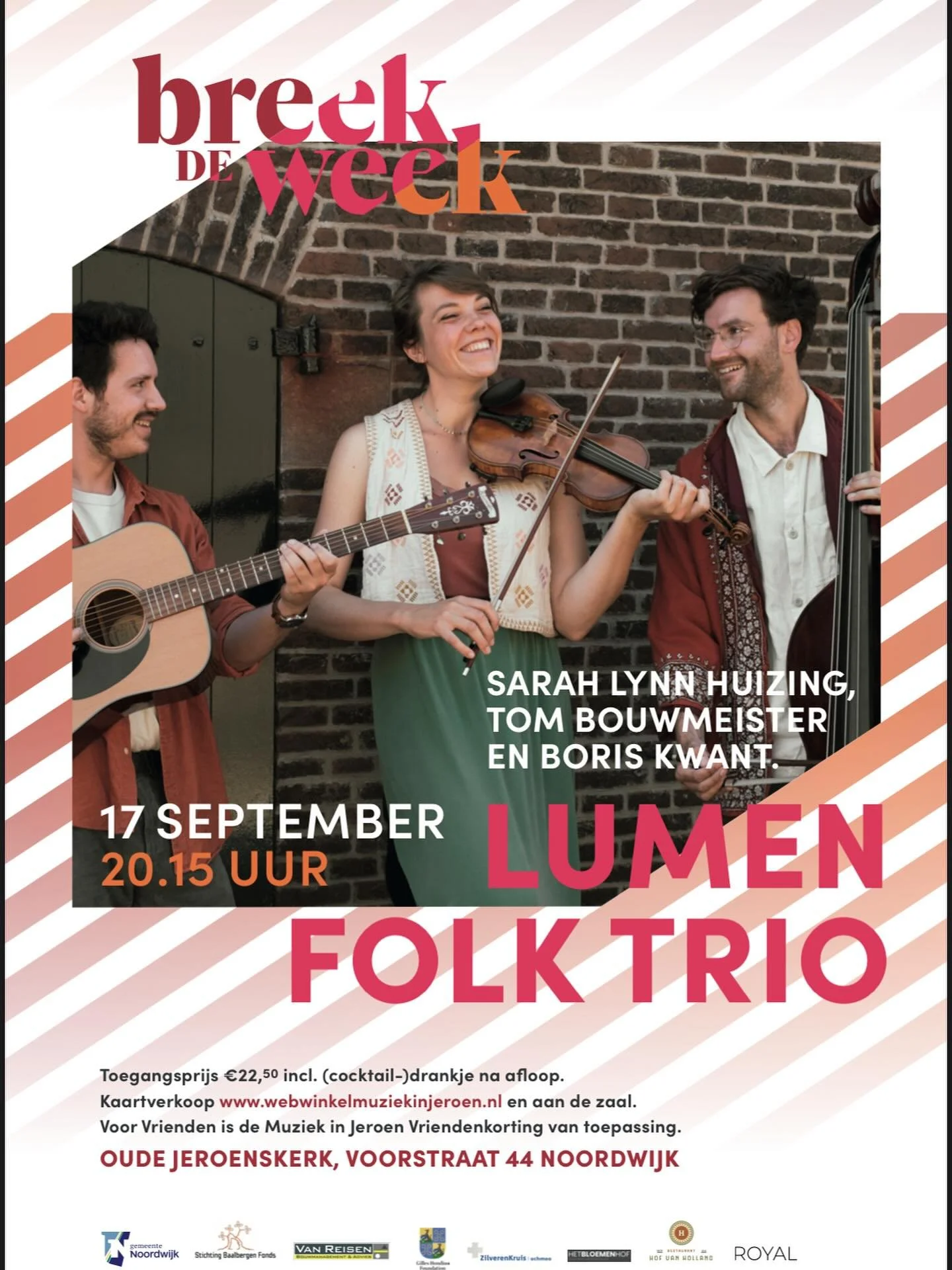 🌀 !Breek de Week! 🌀 It&rsquo;s been a bit quiet here, but we certainly haven&rsquo;t been sitting still! Tomorrow we continue our autumn tour 🍂 in Noordwijk. Fancy a windy day at the beach 🌊 💨 followed by some lovely music in a stunning church? 