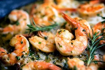 shrimp being cooked