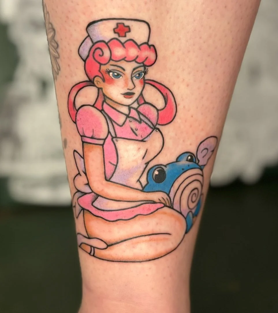 In honor of Pok&eacute;mon&rsquo;s 30th anniversary here are some Pokemon tattoos I&rsquo;ve done over the years! 
I would LOVE to do more Pokemon tattoos! 
Can you tell who the fan favorite it?? 

I&rsquo;ve gotten back into collection after a very 