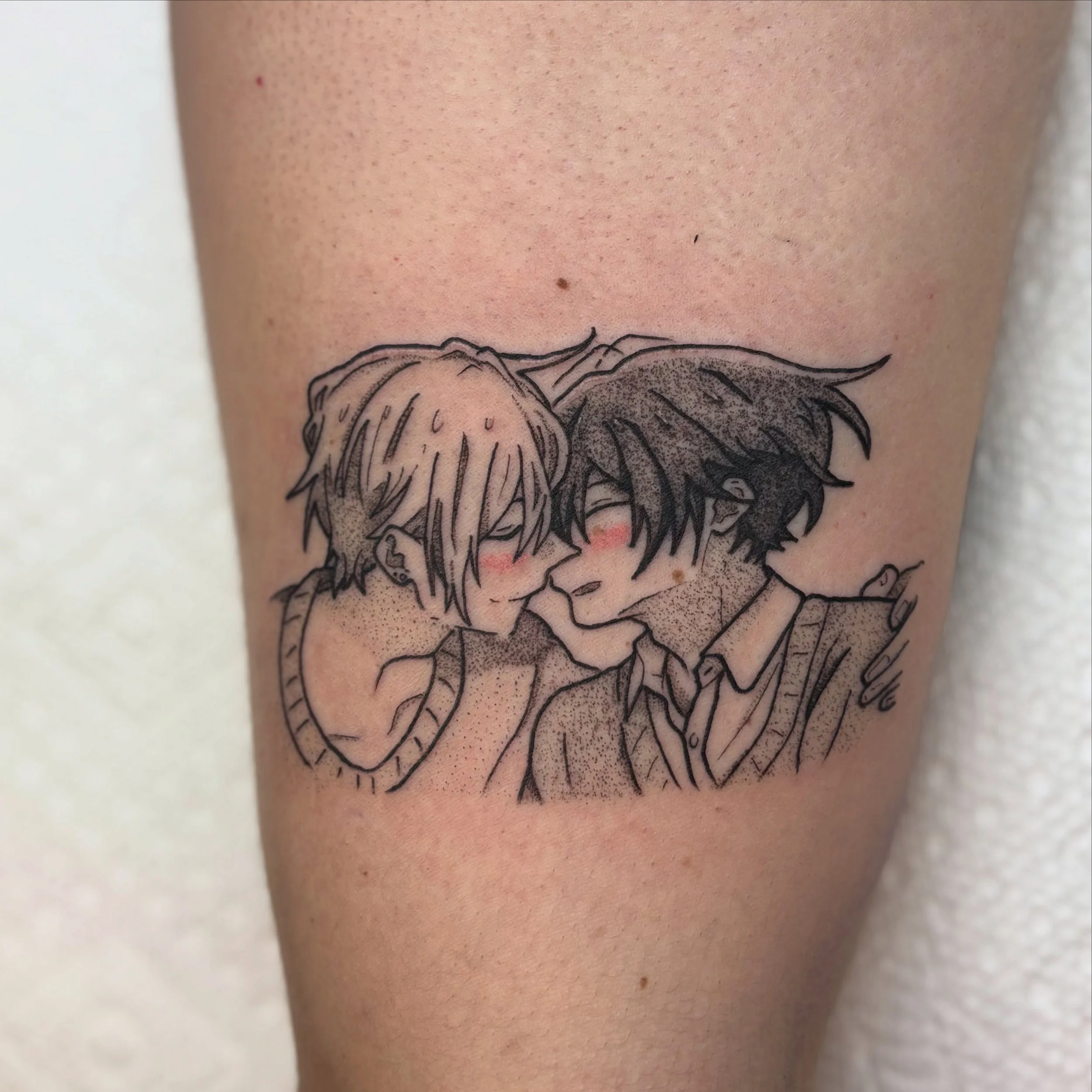 Finally getting around to posting these! All done in one session for my best @briana.rae.literature  love you! 
Come to me for all your BL&rsquo;s tattoos!  Comment if you know the name of this one!