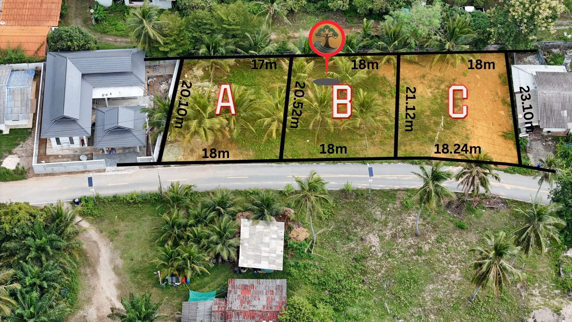 Rare Investment – Three Titled Beachfront Lots in Emerging Sichon