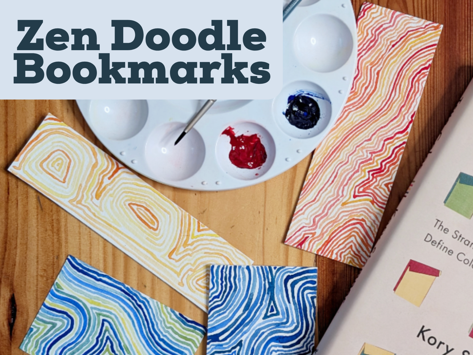 Zen Doodle Bookmark Fundraiser