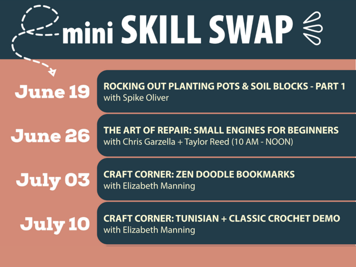 Mini Skill Swap at the Bellaire Farmers Market