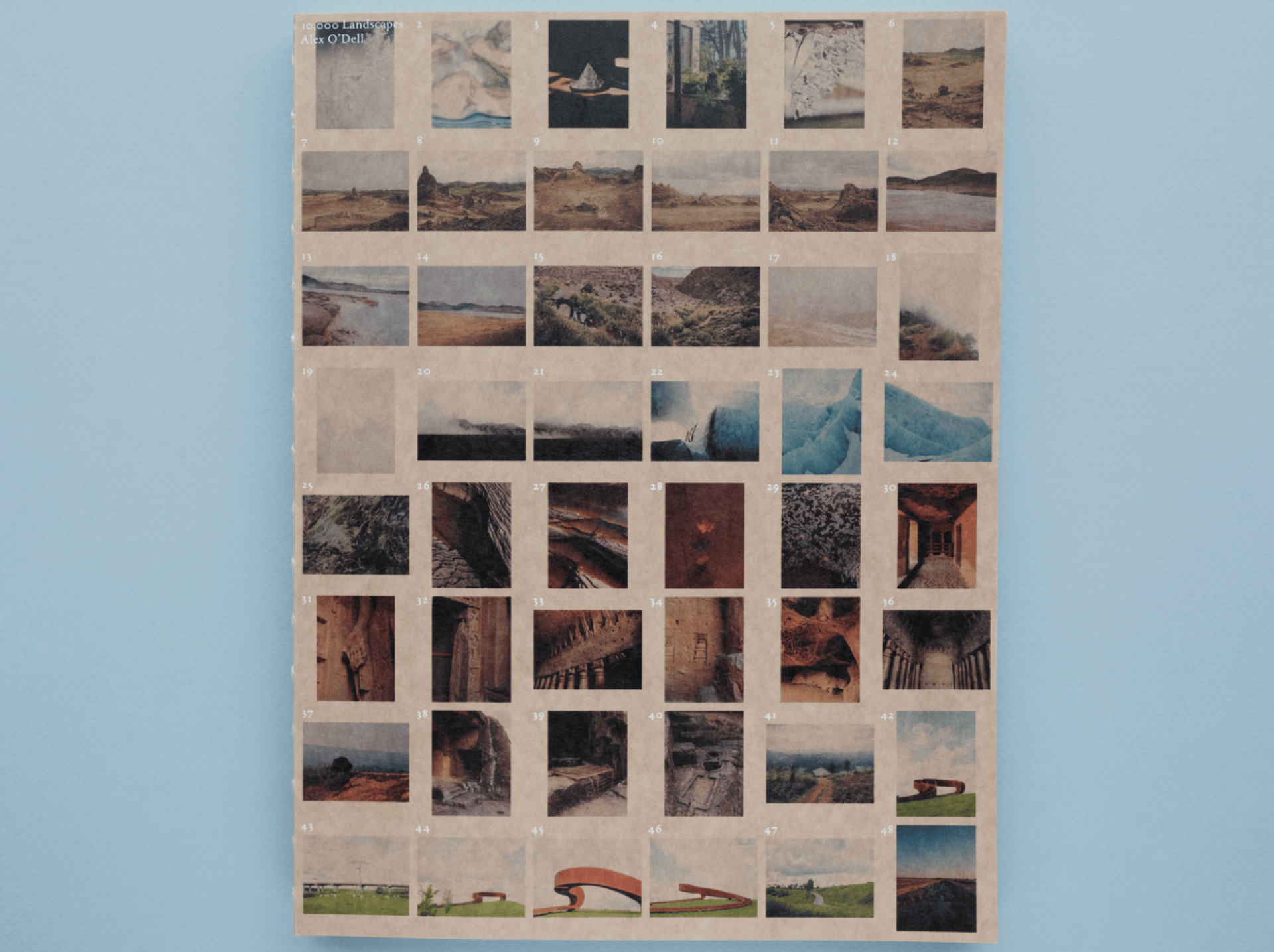 An animated series of photos from Alex O'Dell's book 10,000 Landscapes.