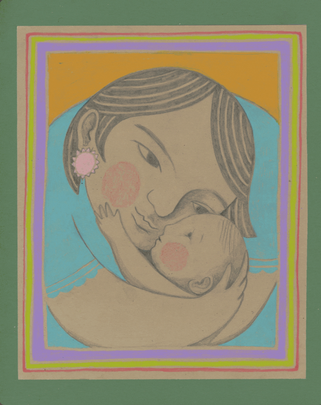 An animated series of three works of art by Sonya and Nina Montenegro.