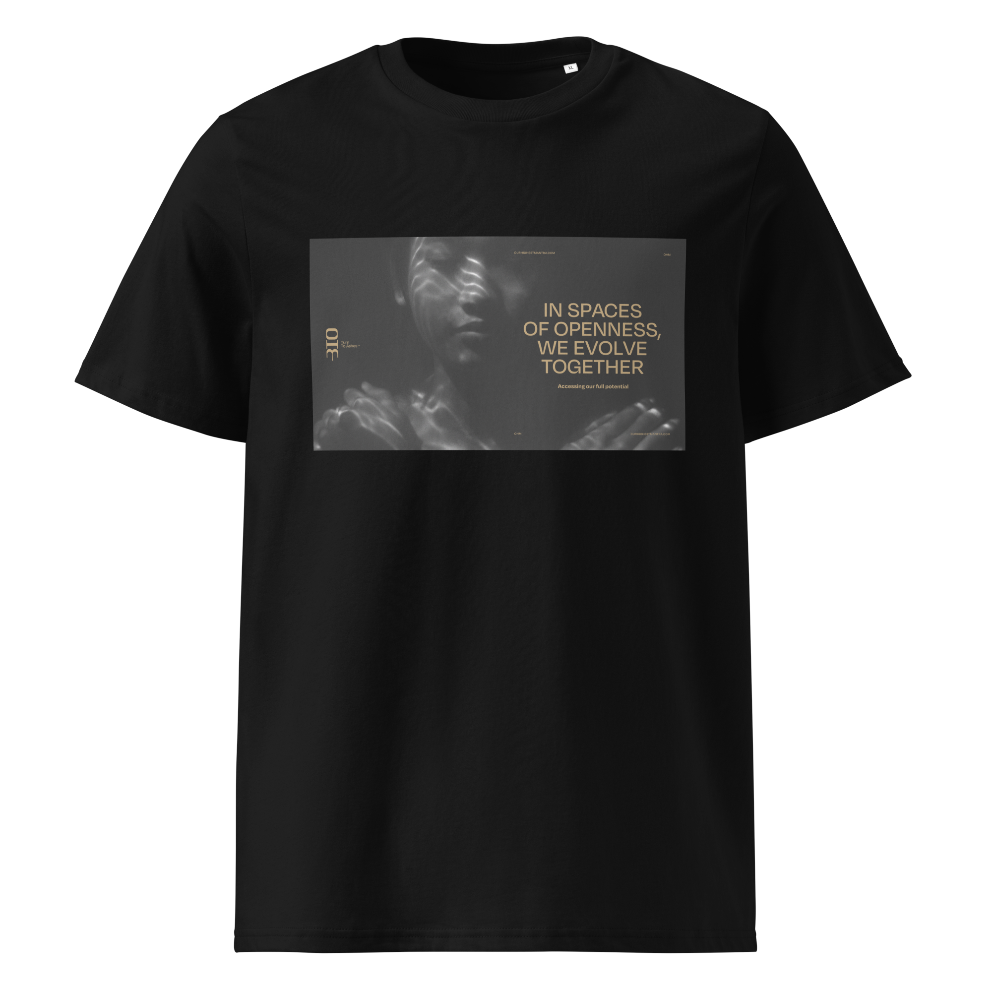 Unisex organic ribbed neck t-shirt