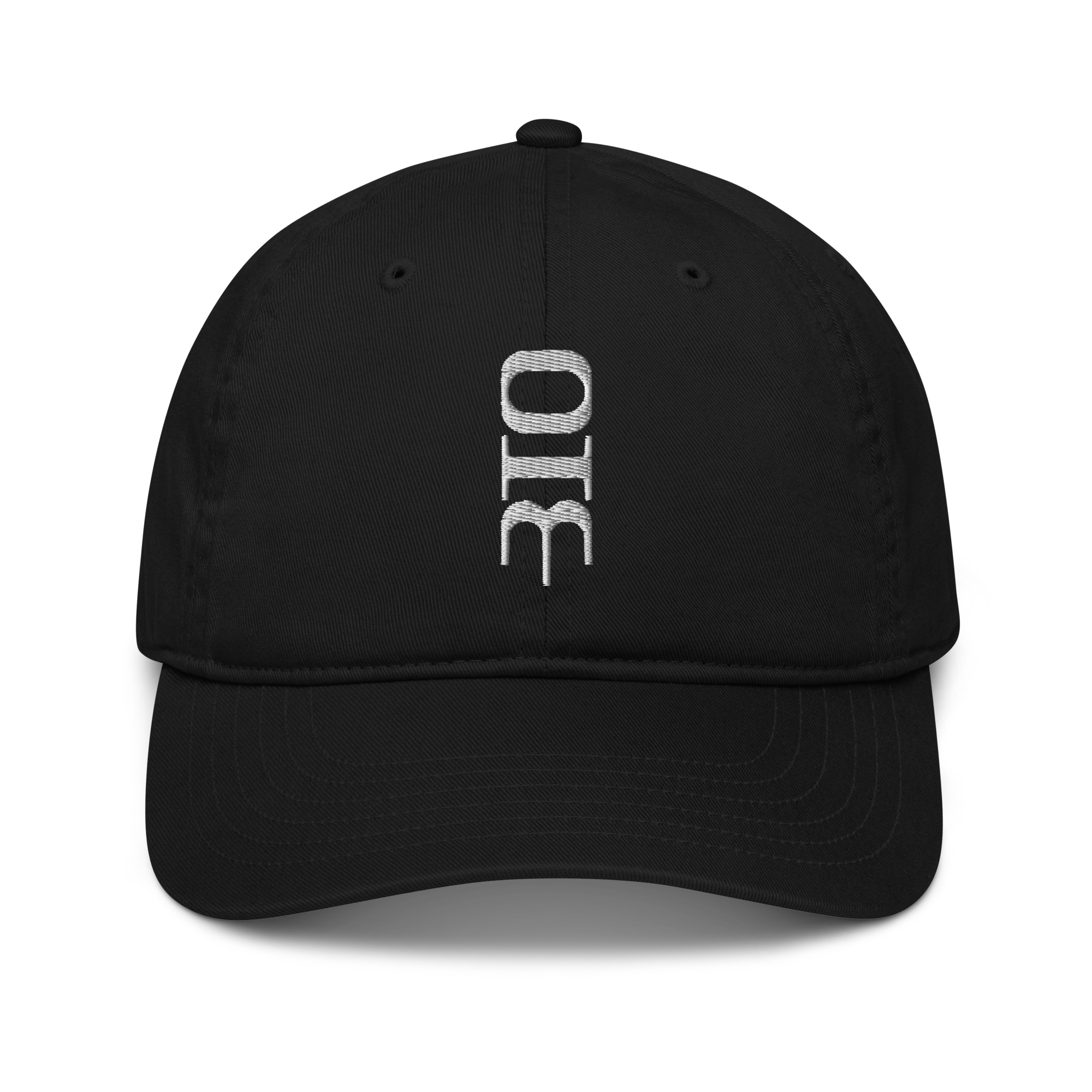 OHM Symbol Dad Hat (Dark Hat / White Logo)