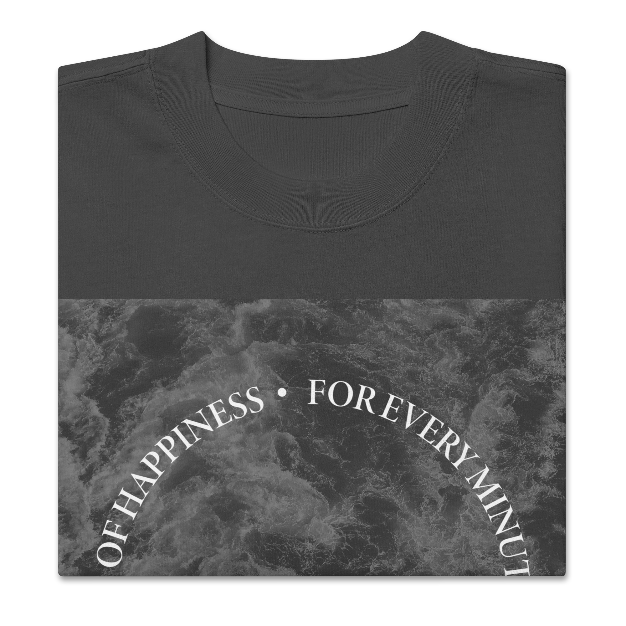 60 Seconds Oversized T-Shirt — Faded Black