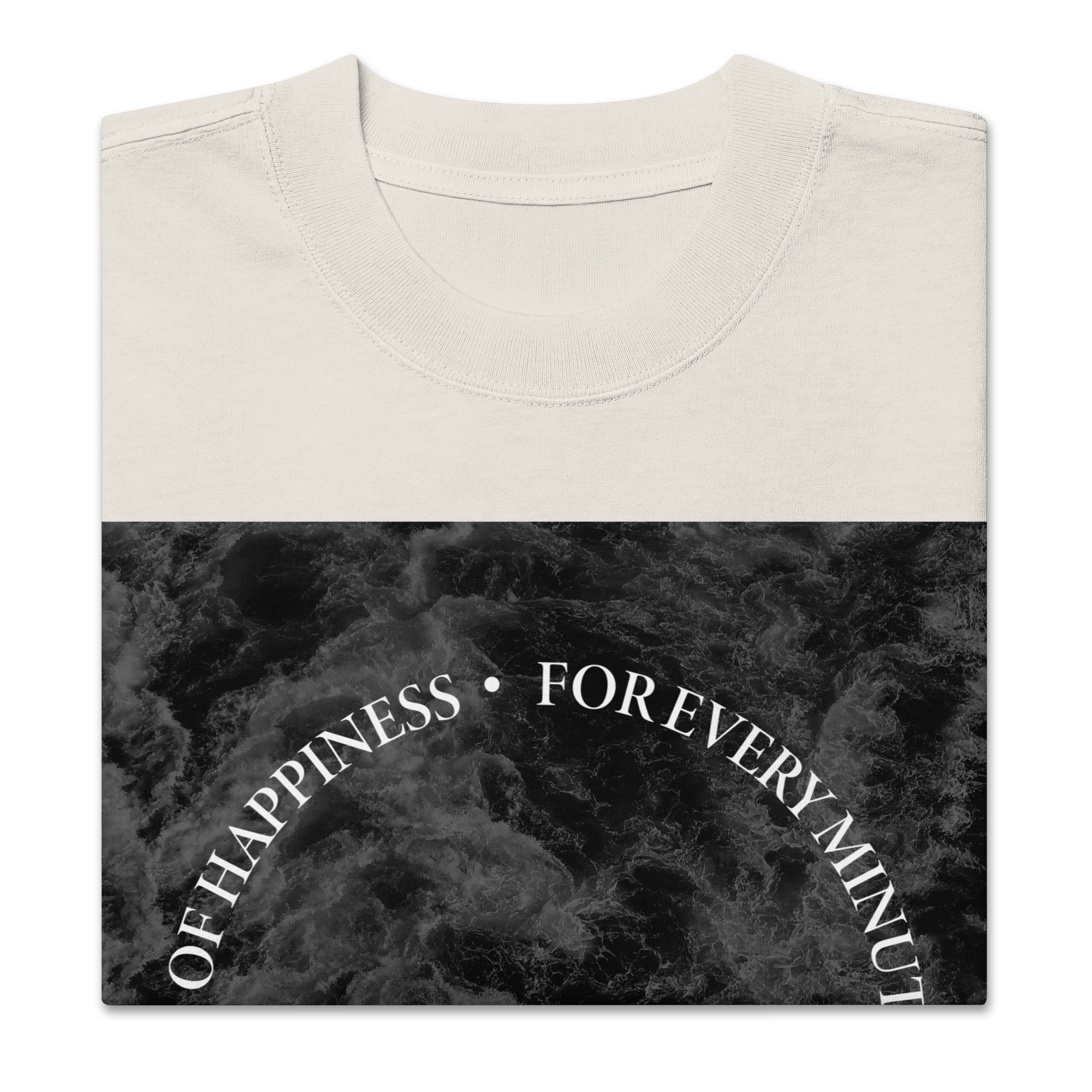 60 Seconds Oversized T-Shirt — Faded Bone