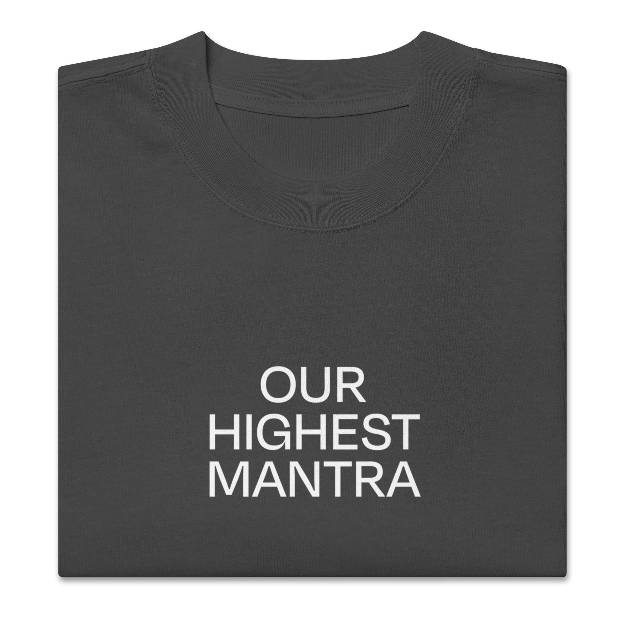 OHM Globe Oversized T-Shirt — Faded Black