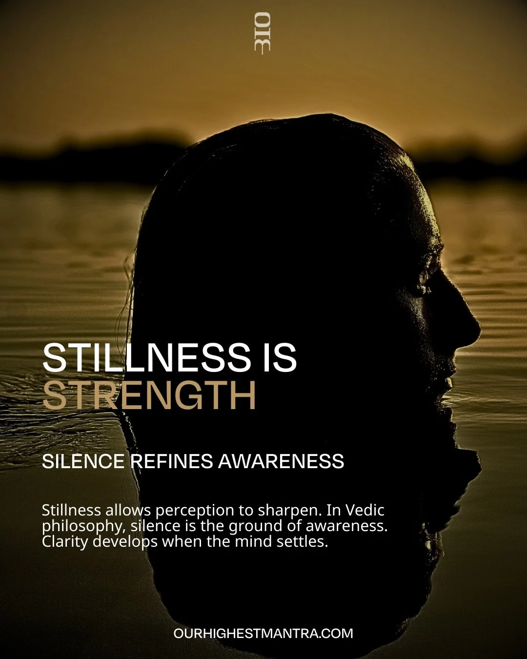 Stillness refines perception. When the mind settles, awareness sharpens and patterns become visible.

This moment of pause creates space for wiser response and deeper alignment within the human system.

At OHM, awareness is the starting point for inn