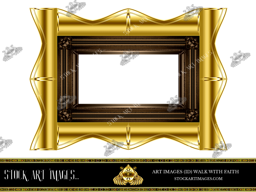 (AI) Royalty Free - Modern Style art border picture frame - STOCK ART IMAGES (ID) WALK WITH FAITH