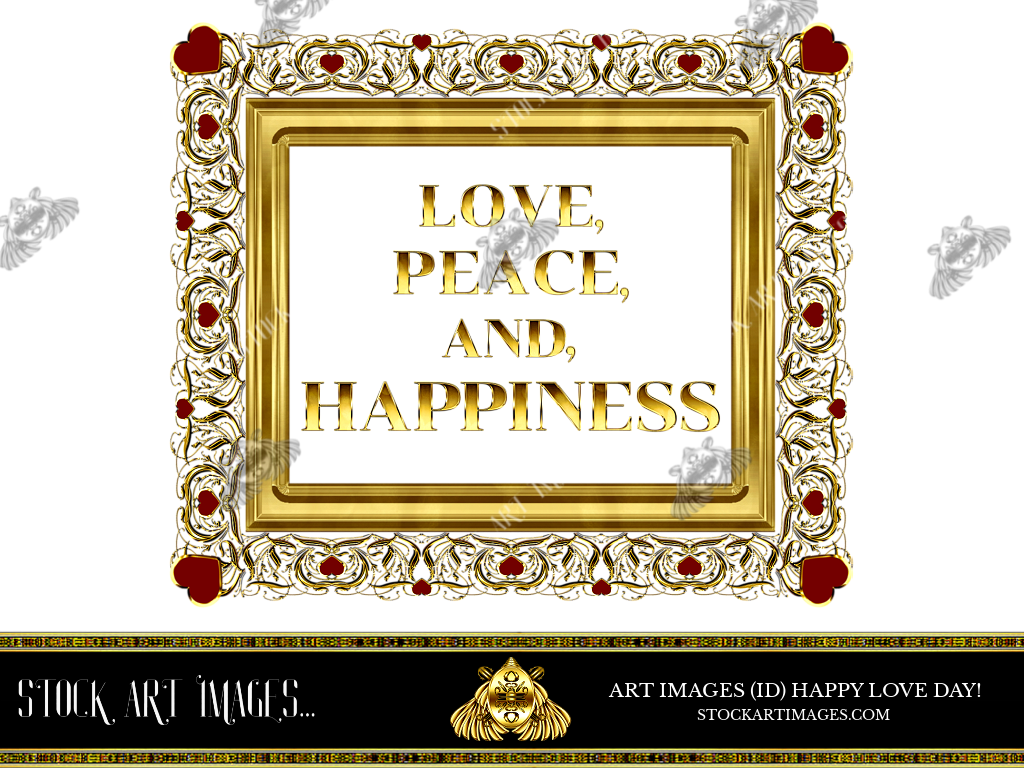 (AI) Royalty Free - Modern art border frame - STOCK ART IMAGES (ID) HAPPY LOVE DAY!/VALENTINE'S DAY